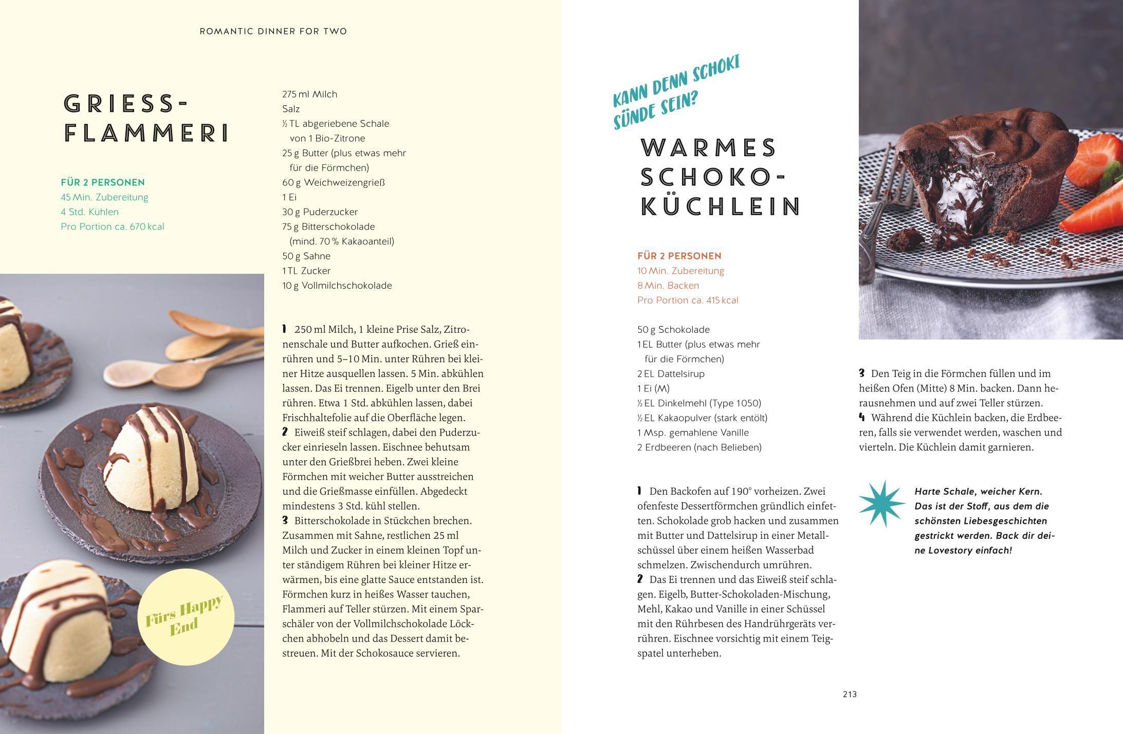 Beispielinhalt (Bild) Glücksbringer-Rezepte