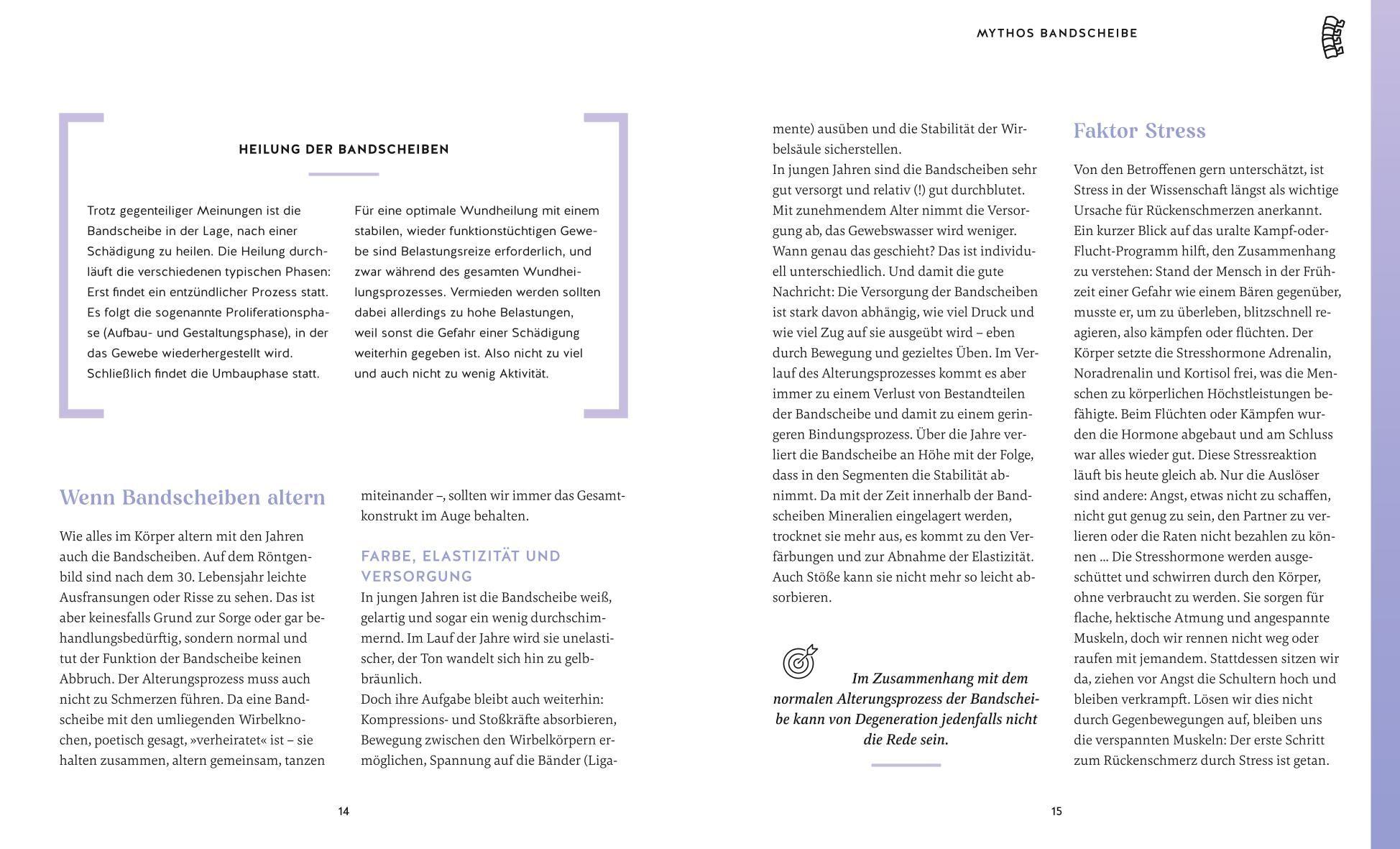 Beispielinhalt (Bild) Bandscheiben-Akut-Training