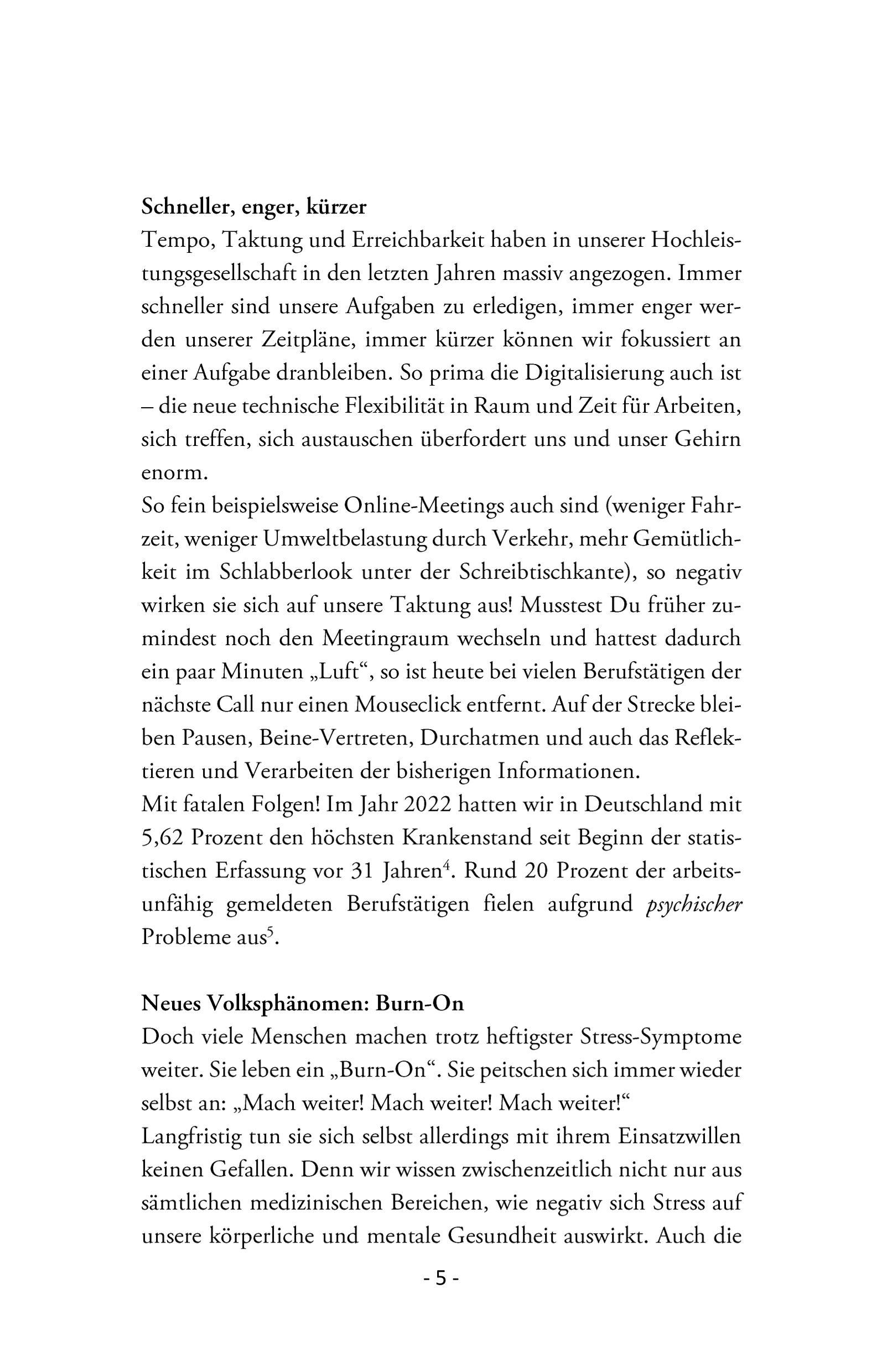Beispielinhalt (Bild) Kopf voll, Hirn leer