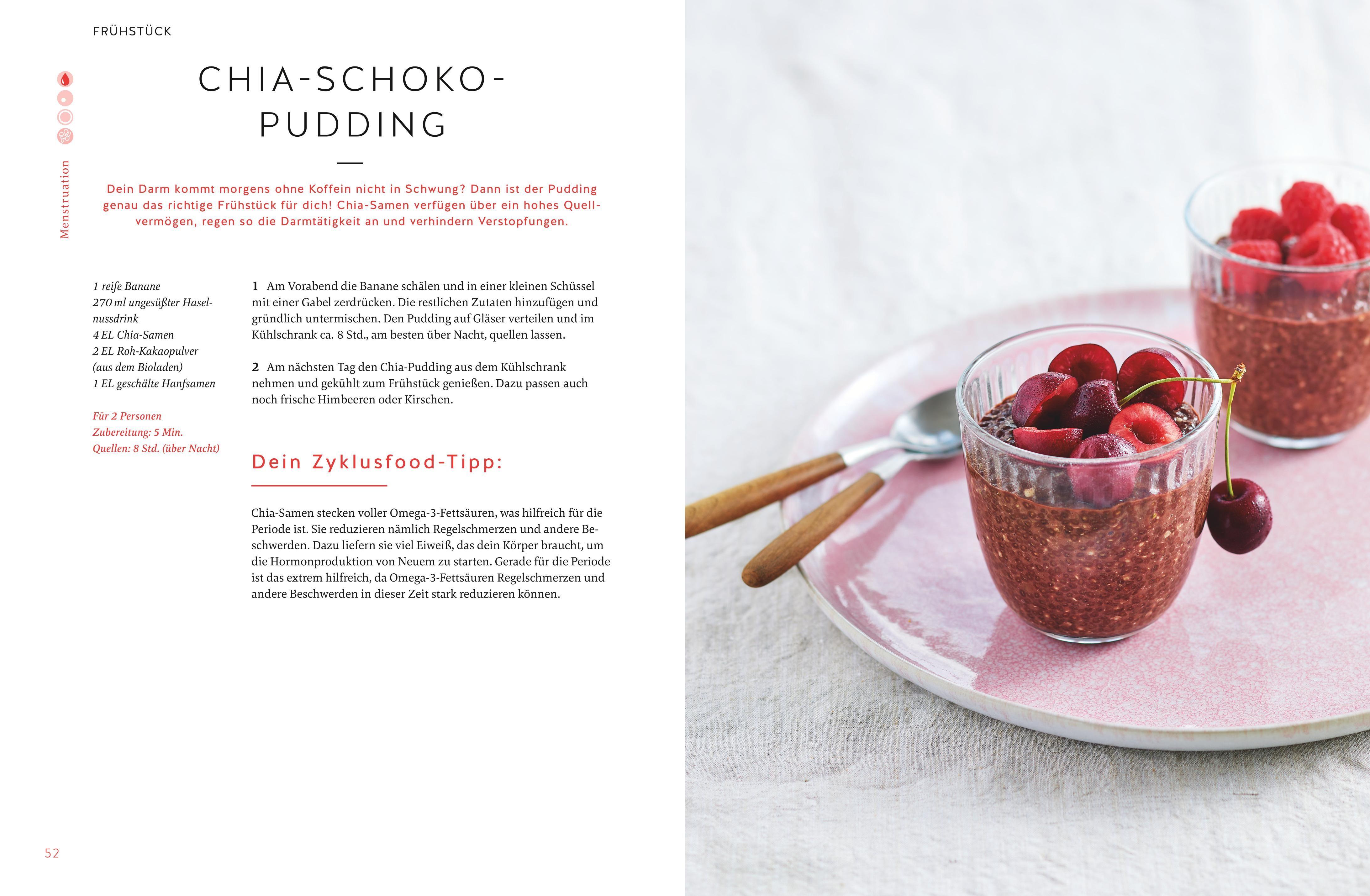 Beispielinhalt (Bild) Zyklus im Glück - Das Kochbuch