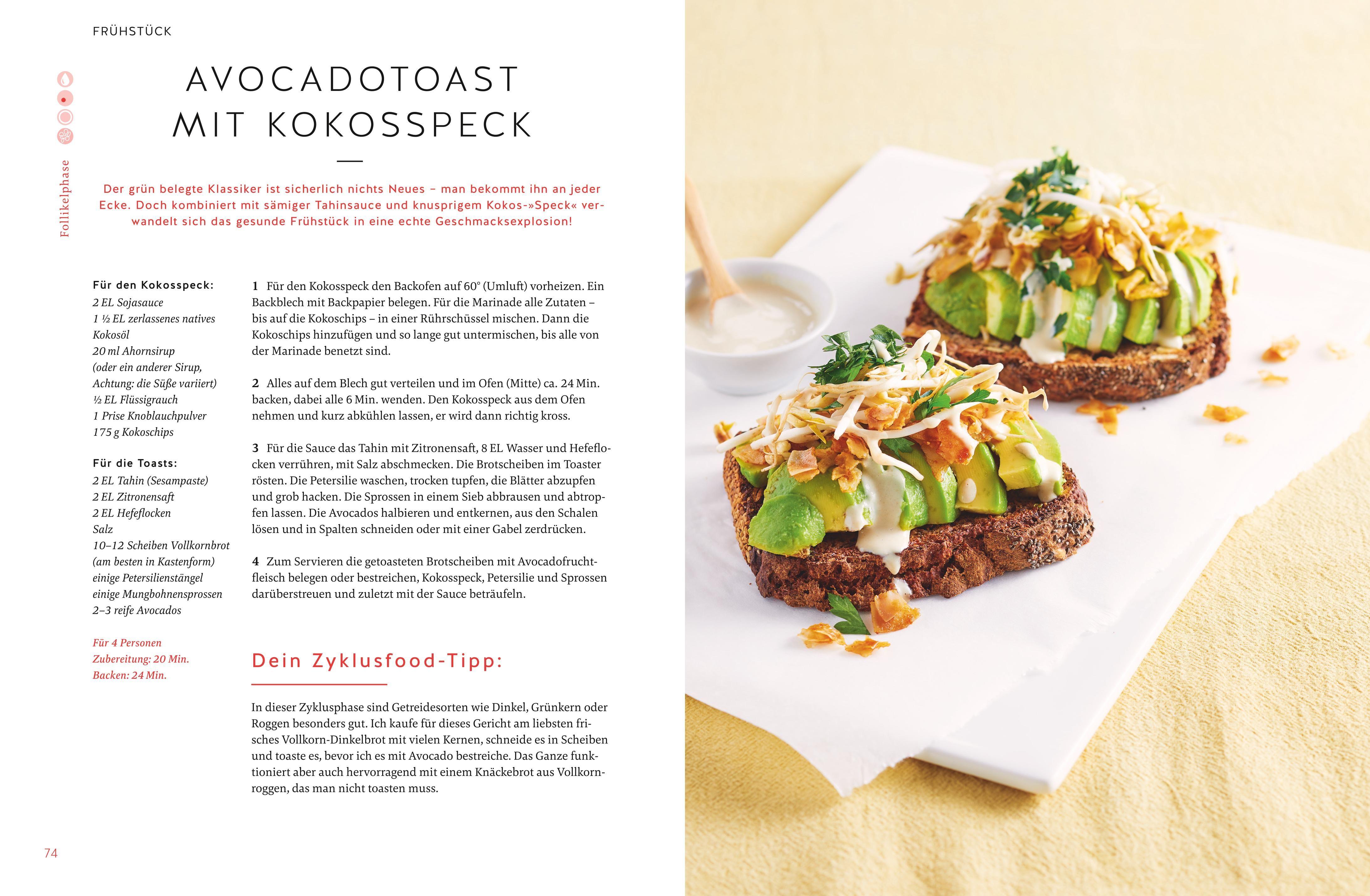 Beispielinhalt (Bild) Zyklus im Glück - Das Kochbuch