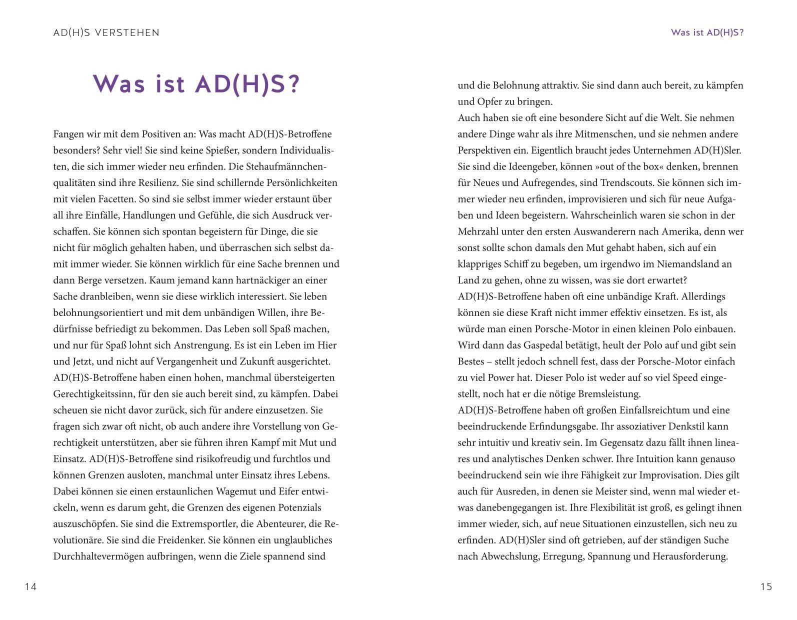 Beispielinhalt (Bild) Habe ich AD(H)S?