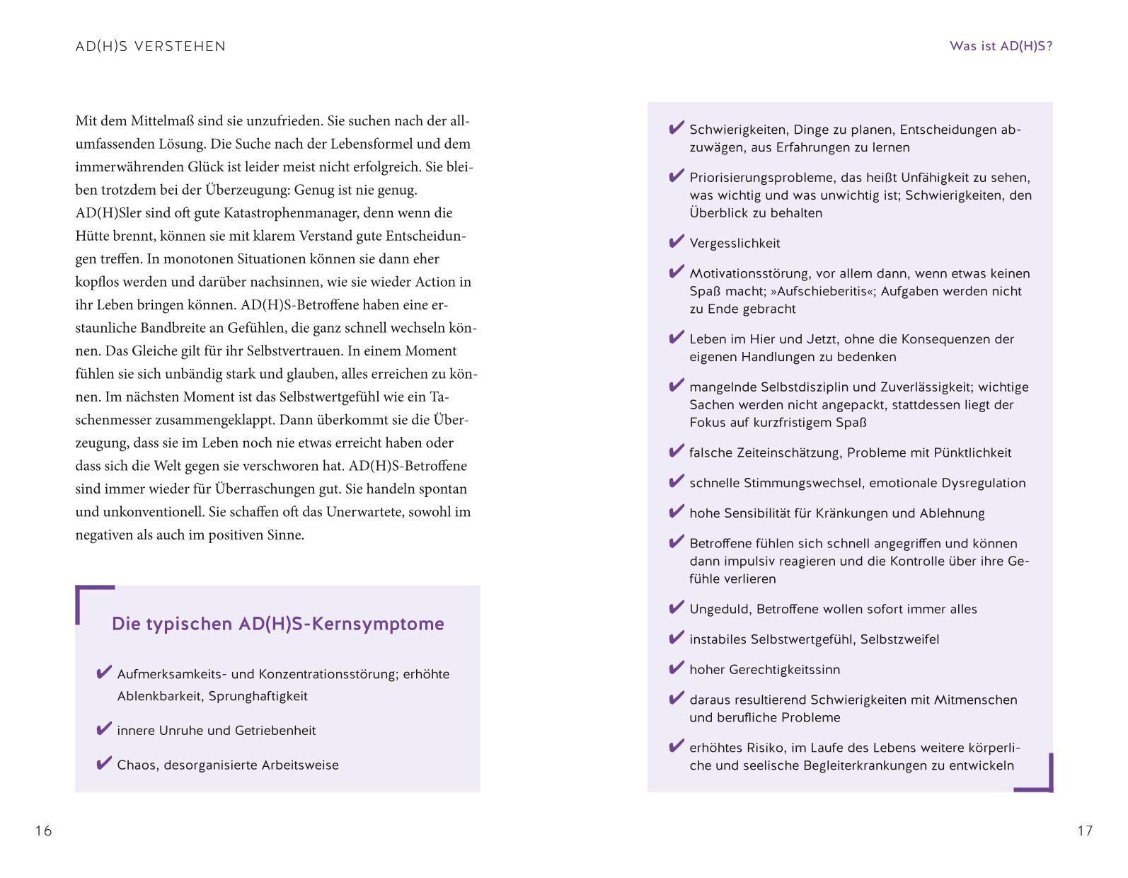 Beispielinhalt (Bild) Habe ich AD(H)S?