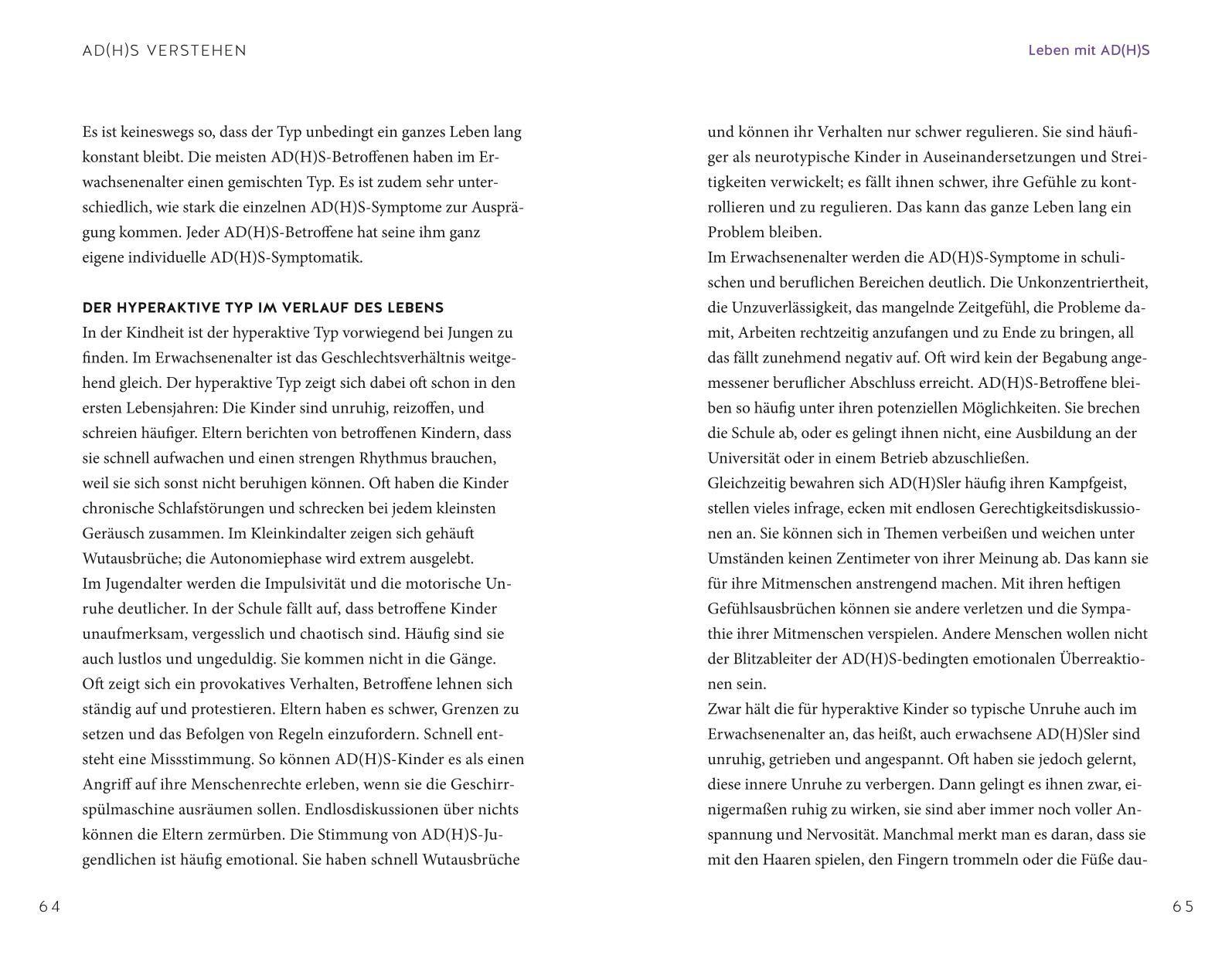 Beispielinhalt (Bild) Habe ich AD(H)S?