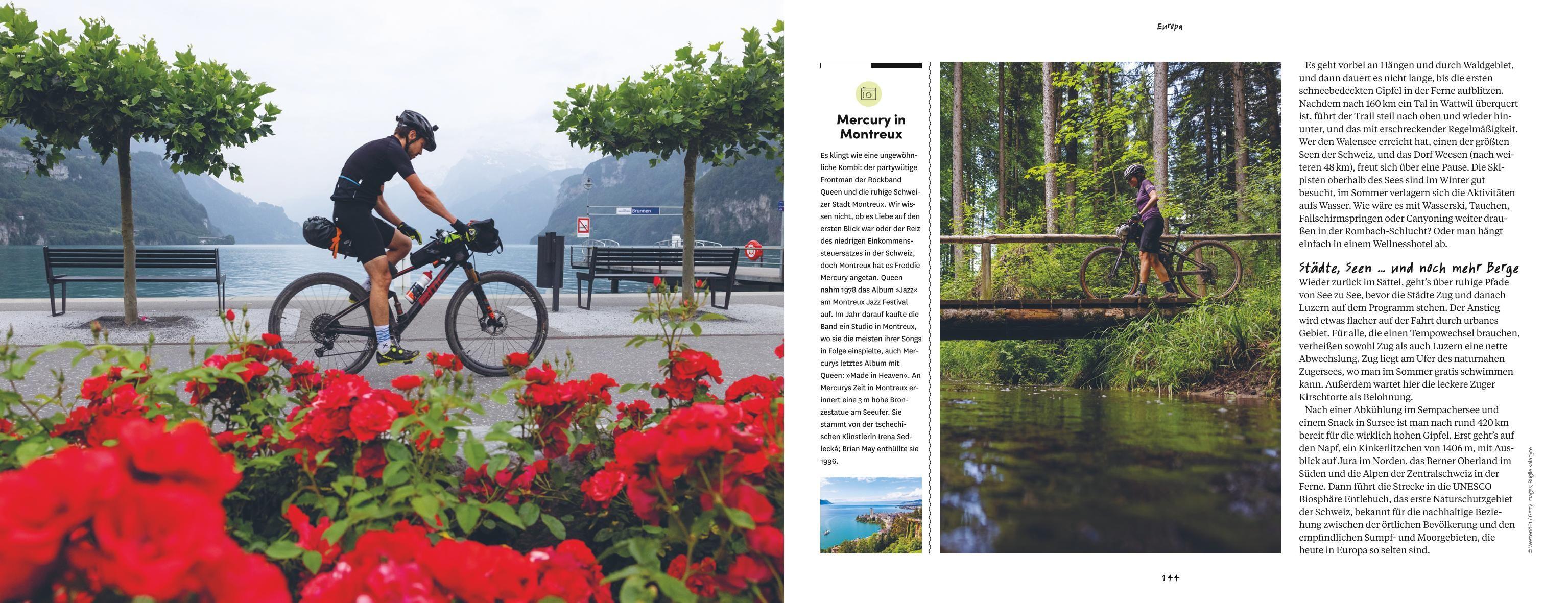 Beispielinhalt (Bild) Lonely Planet's Bikepacking Atlas