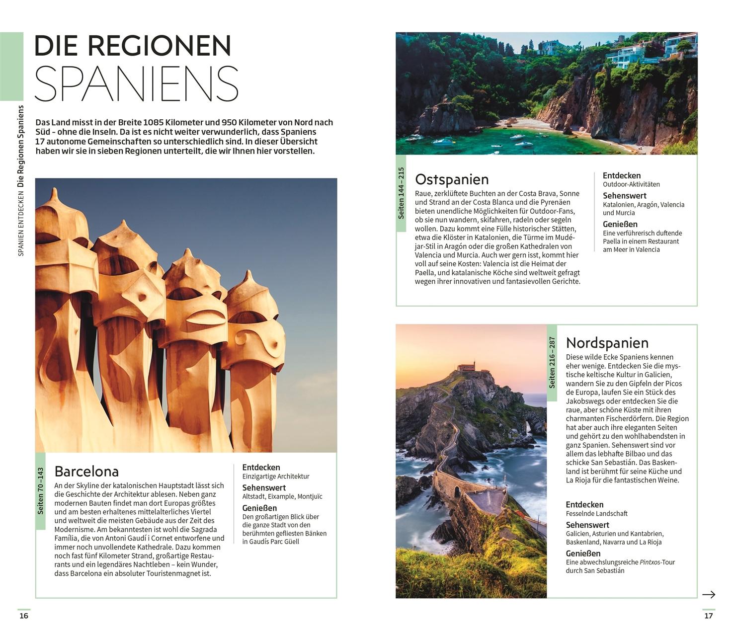 Beispielinhalt (Bild) Vis-à-Vis Reiseführer Spanien