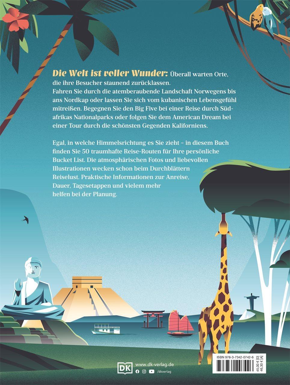 Rückseitencover 50 unvergessliche Reisen, die man gemacht haben sollte