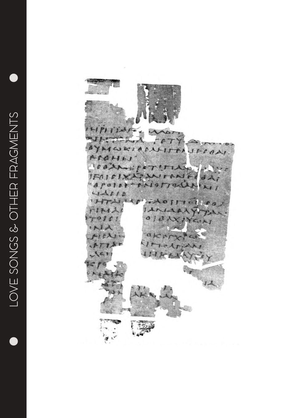 Vorderes Coverbild Sappho - Love Songs & Other Fragments