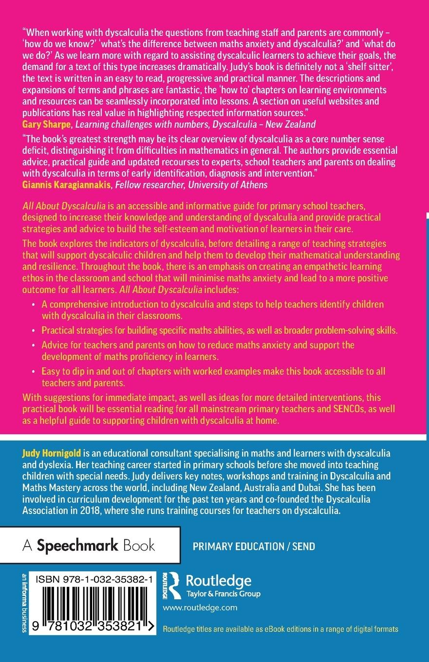 Rückseitencover All About Dyscalculia