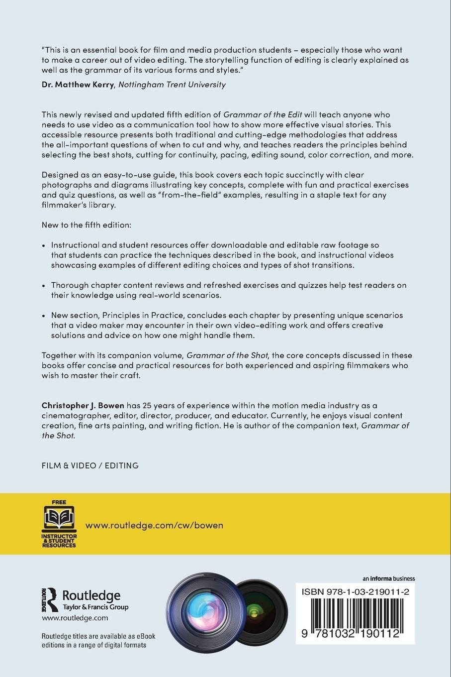 Rückseitencover Grammar of the Edit