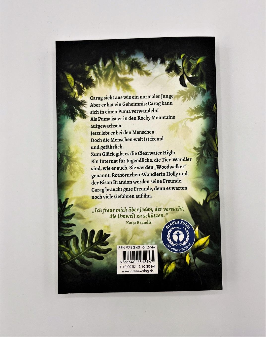 Rückseitencover Woodwalkers (1). Carags Verwandlung