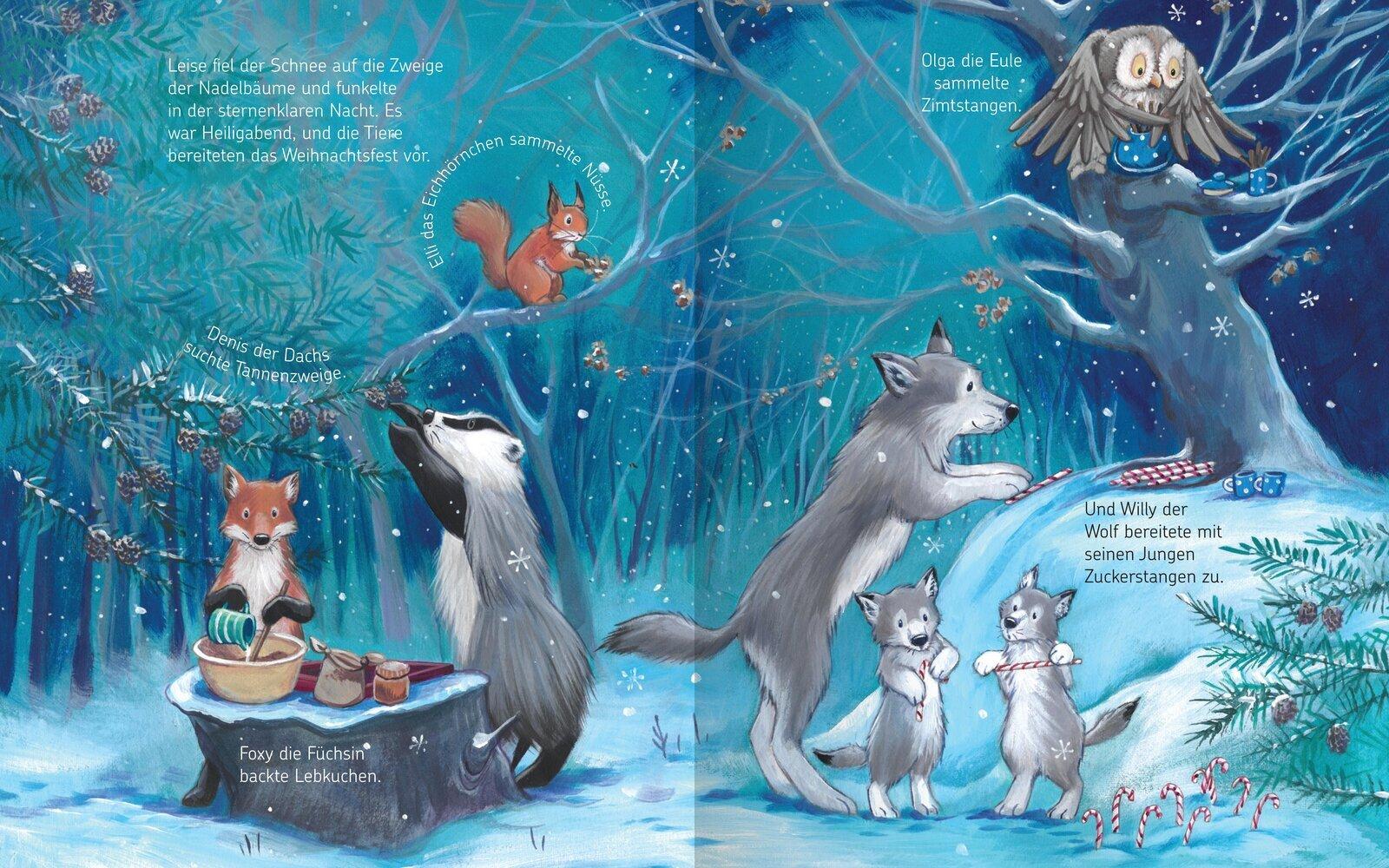 Beispielinhalt (Bild) Weihnachten bei den Waldtieren