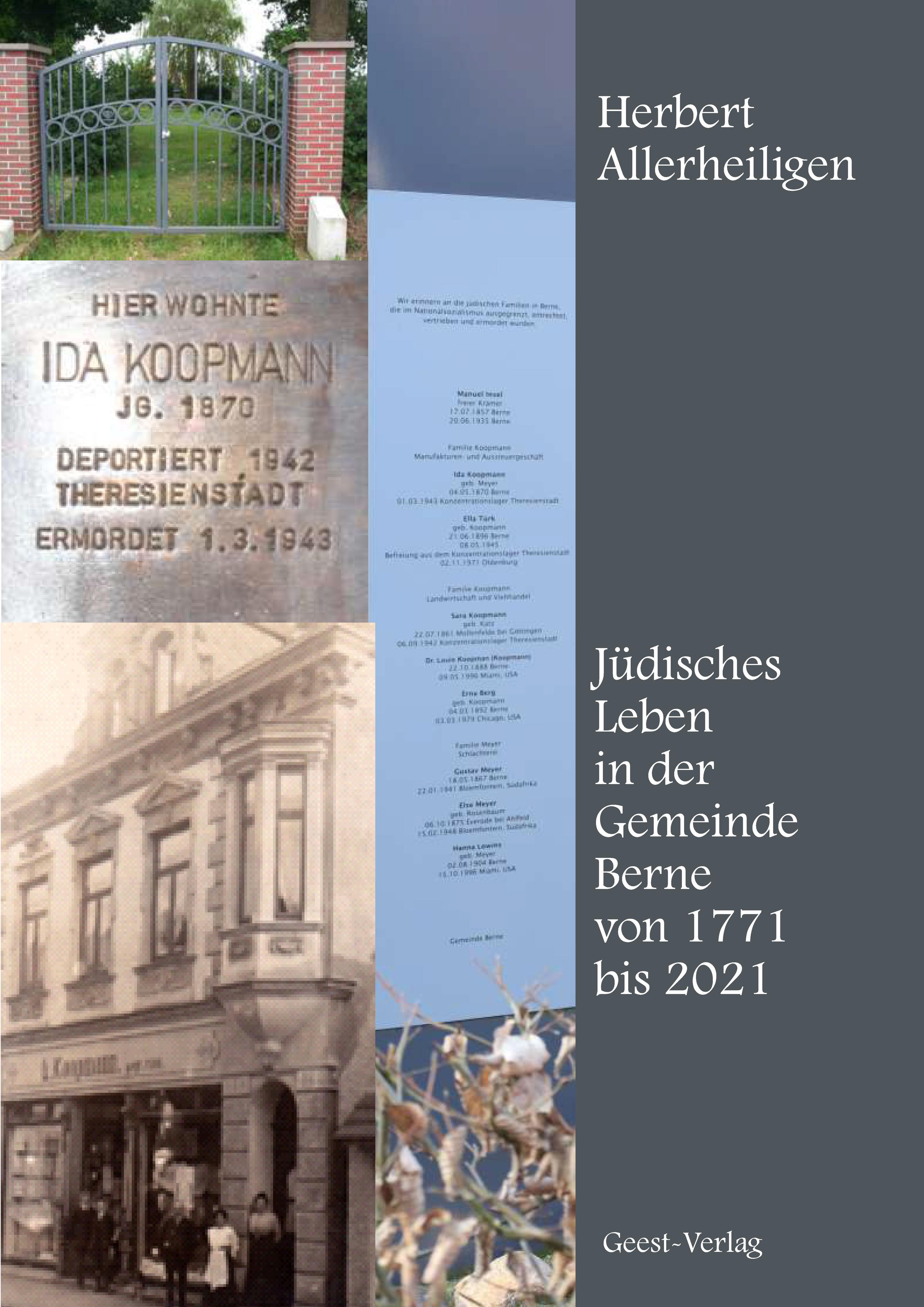 Vorderes Coverbild Jüdisches Leben in der Gemeinde Berne von 1771 bis 2021