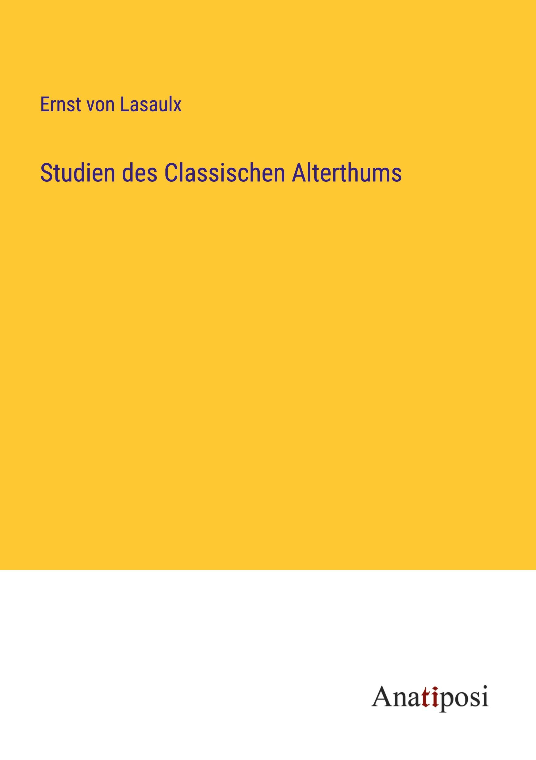 Vorderes Coverbild Studien des Classischen Alterthums
