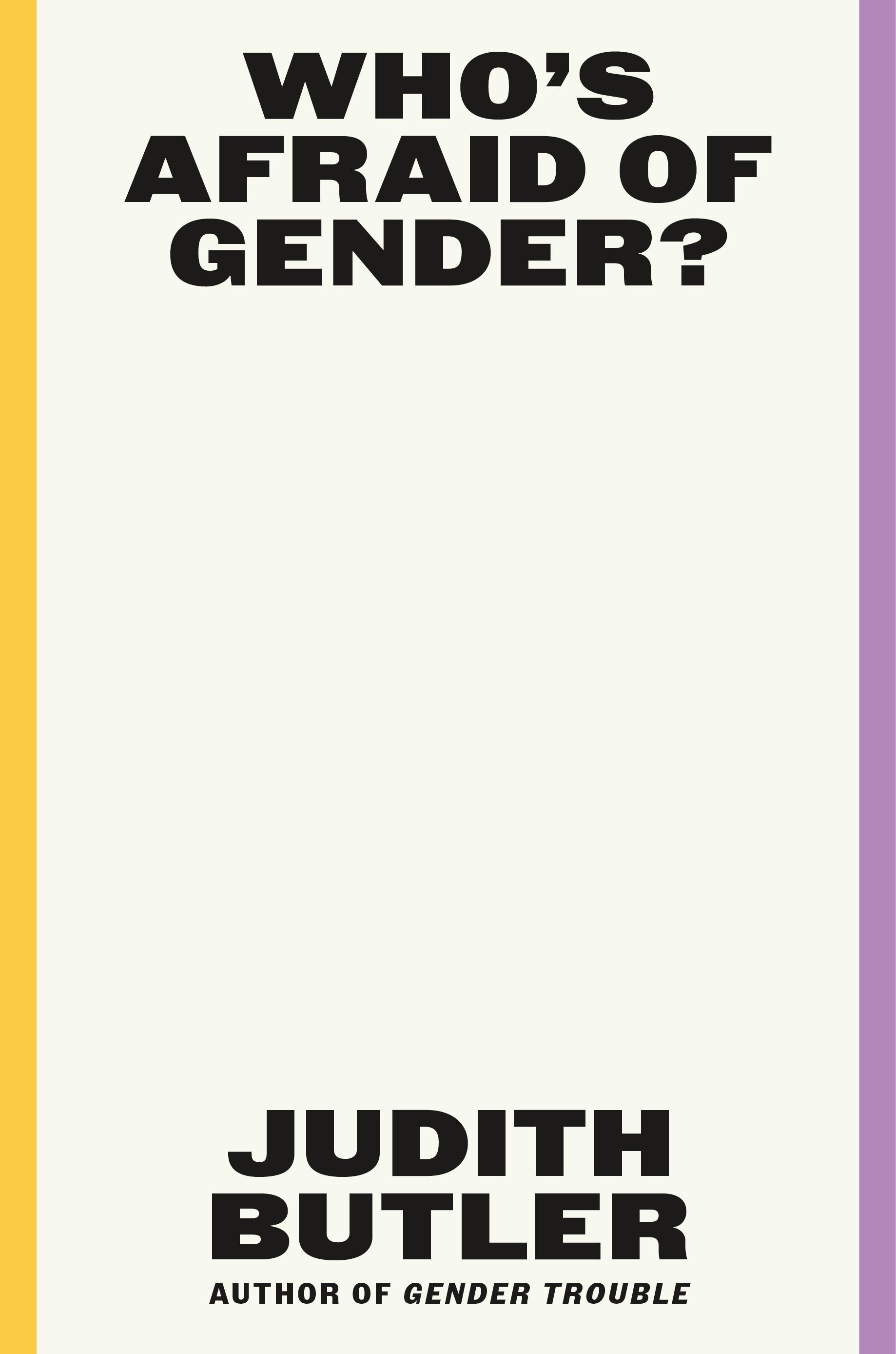 Vorderes Coverbild Who's Afraid of Gender?