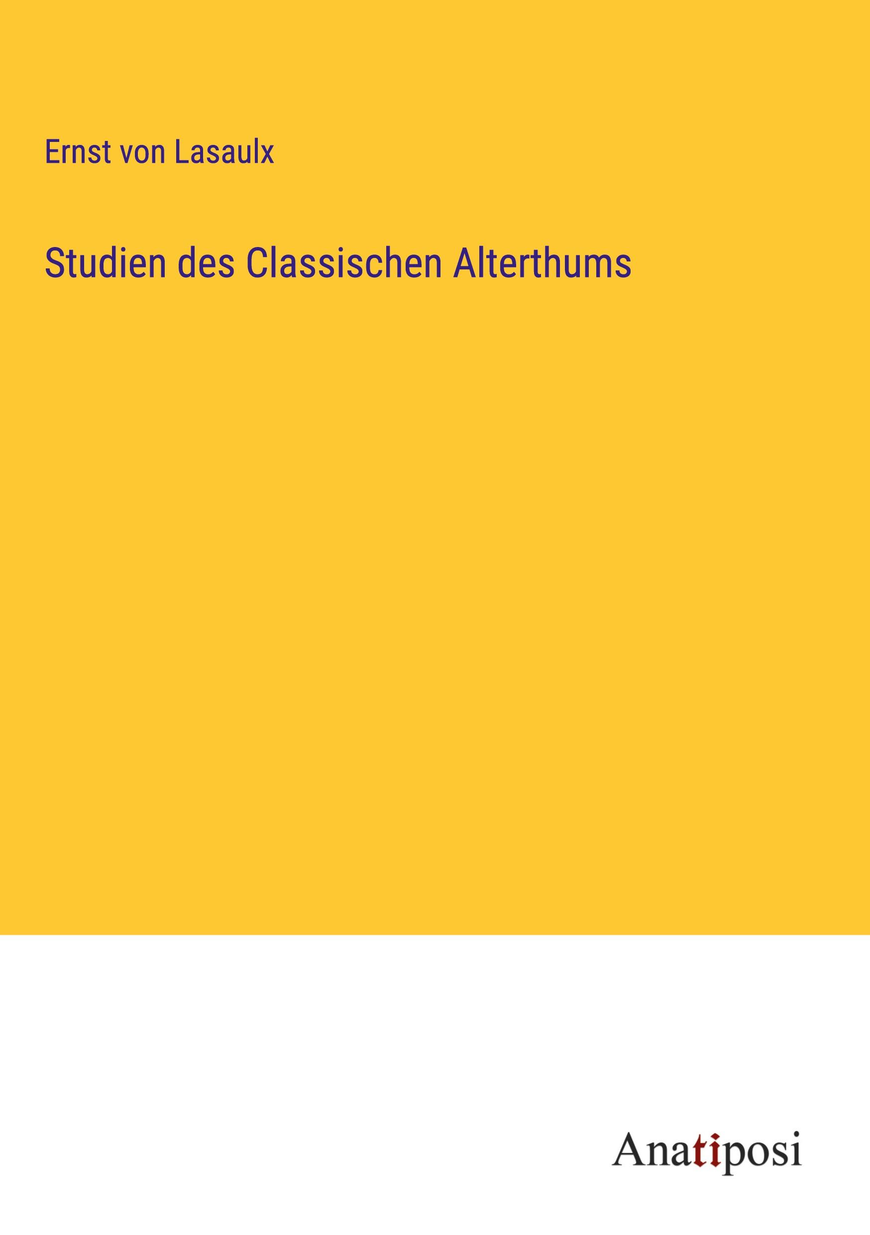 Vorderes Coverbild Studien des Classischen Alterthums