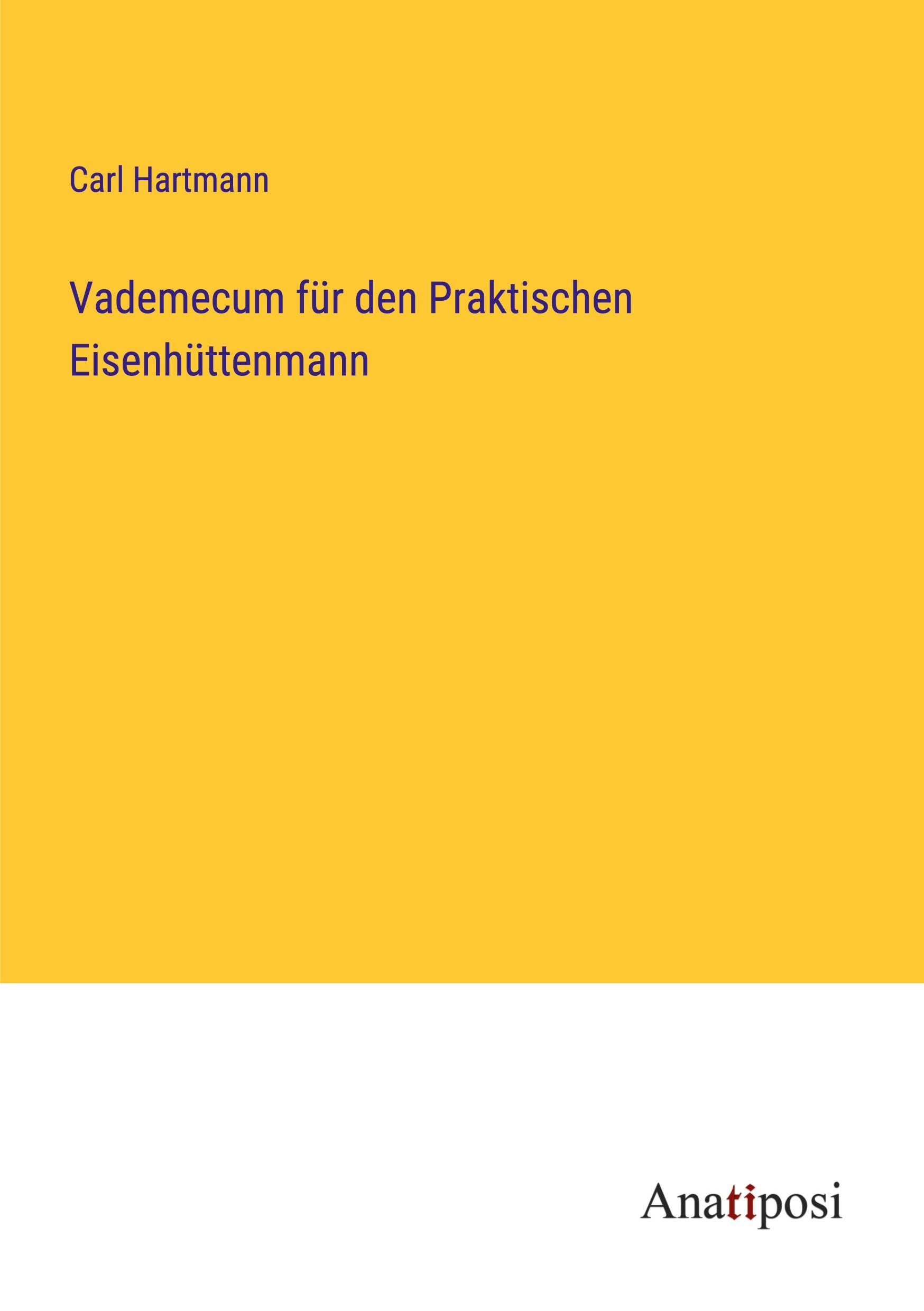 Vorderes Coverbild Vademecum für den Praktischen Eisenhüttenmann