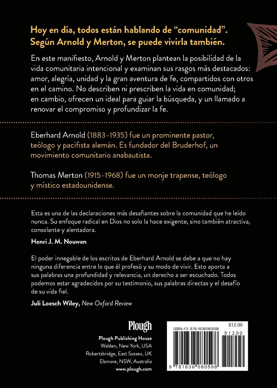 Rückseitencover ¿Por Qué Vivimos En Comunidad? / Why We Live in Community