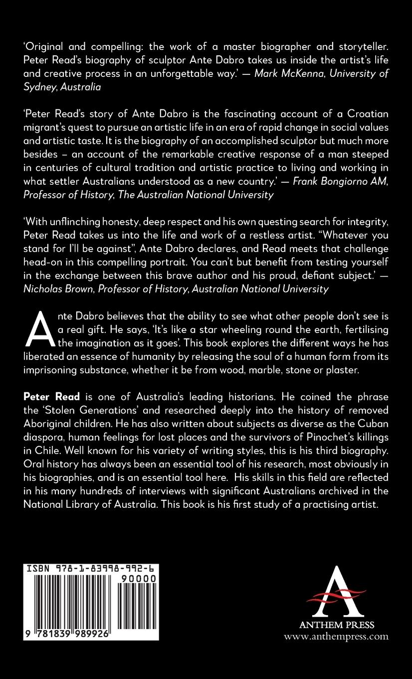 Rückseitencover The Life and Work of Ante Dabro, Australian-Croatian Sculptor