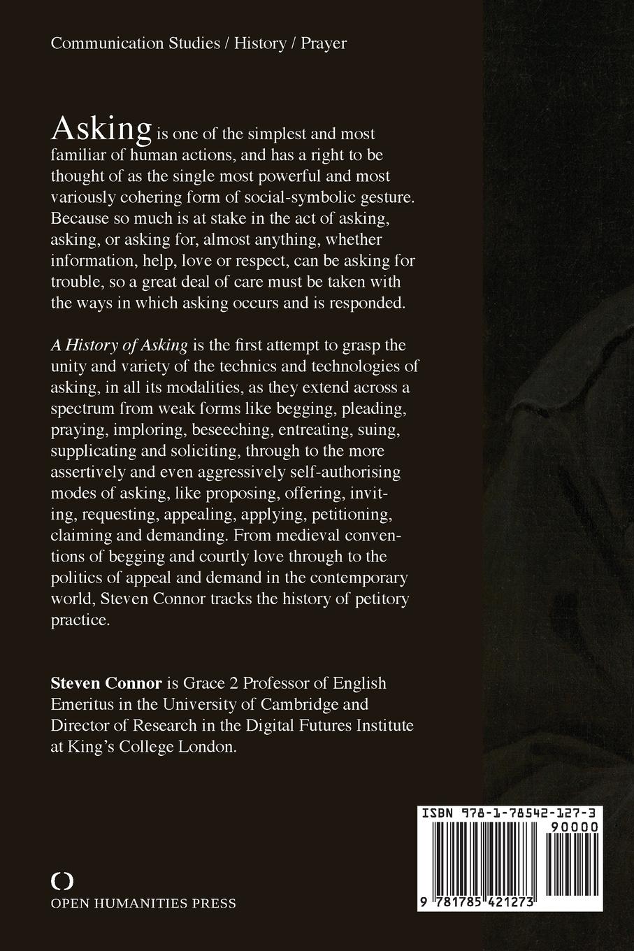 Rückseitencover A History of Asking