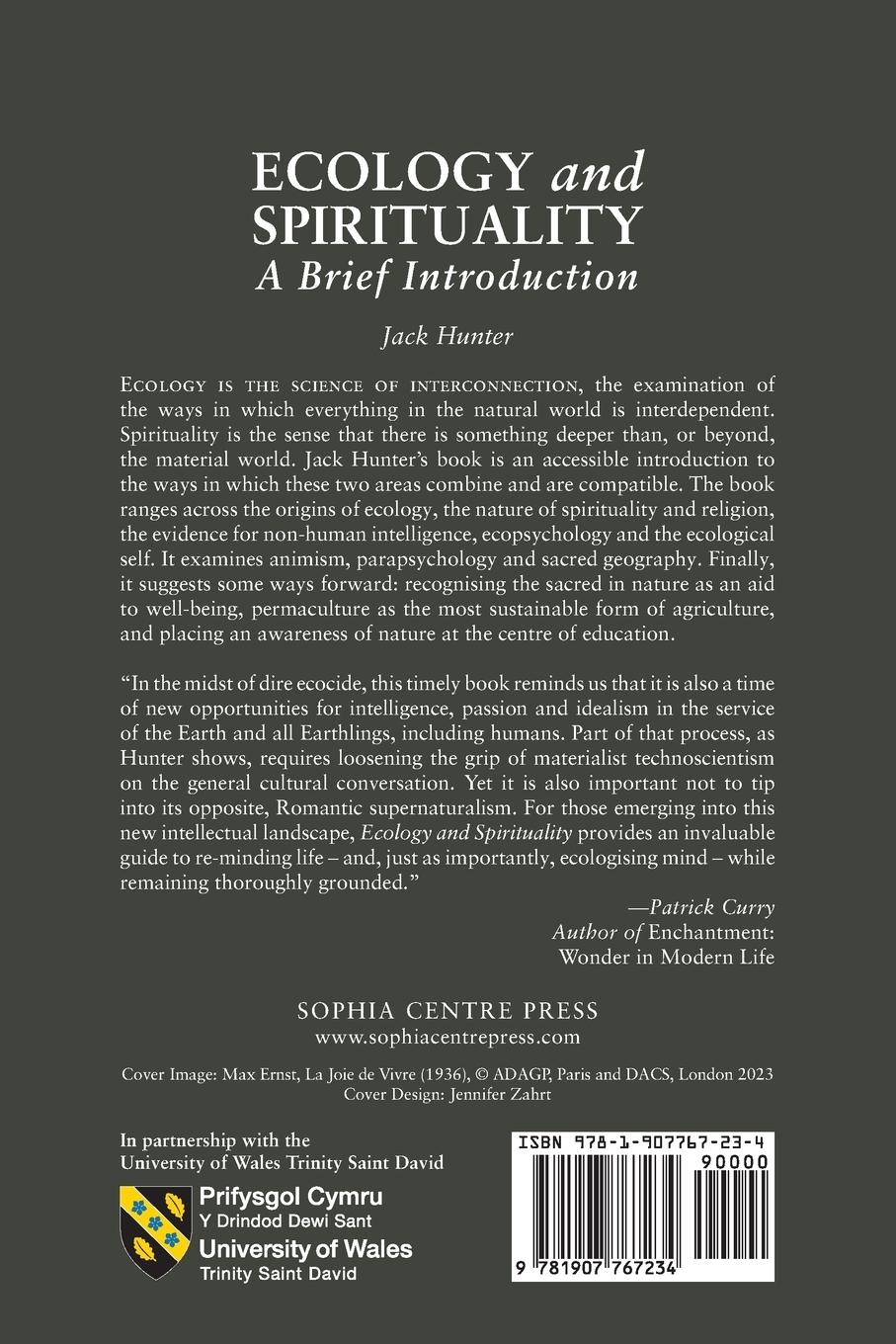 Rückseitencover Ecology and Spirituality