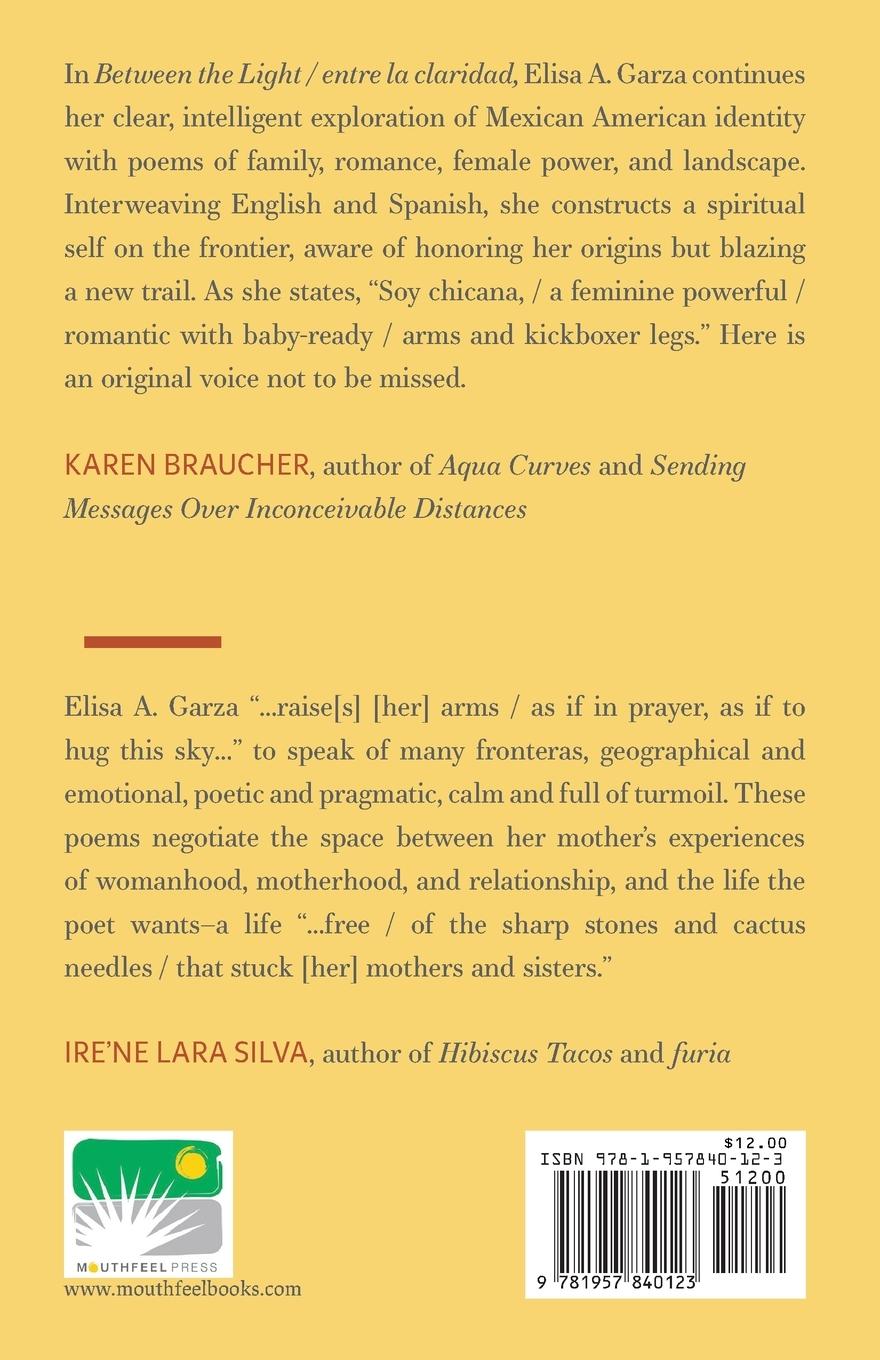 Rückseitencover Between the Light / entre la claridad