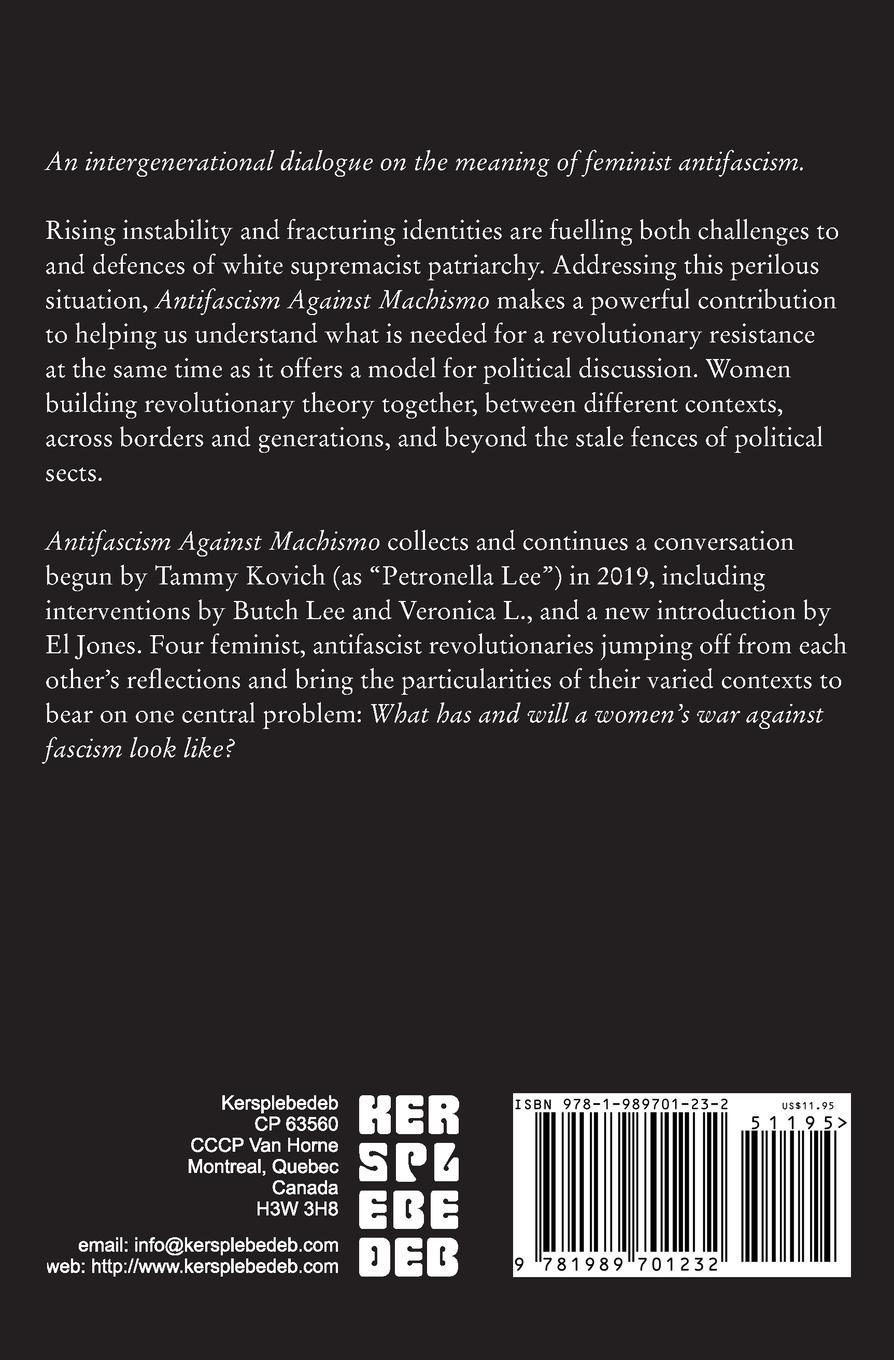 Rückseitencover Antifascism Against Machismo