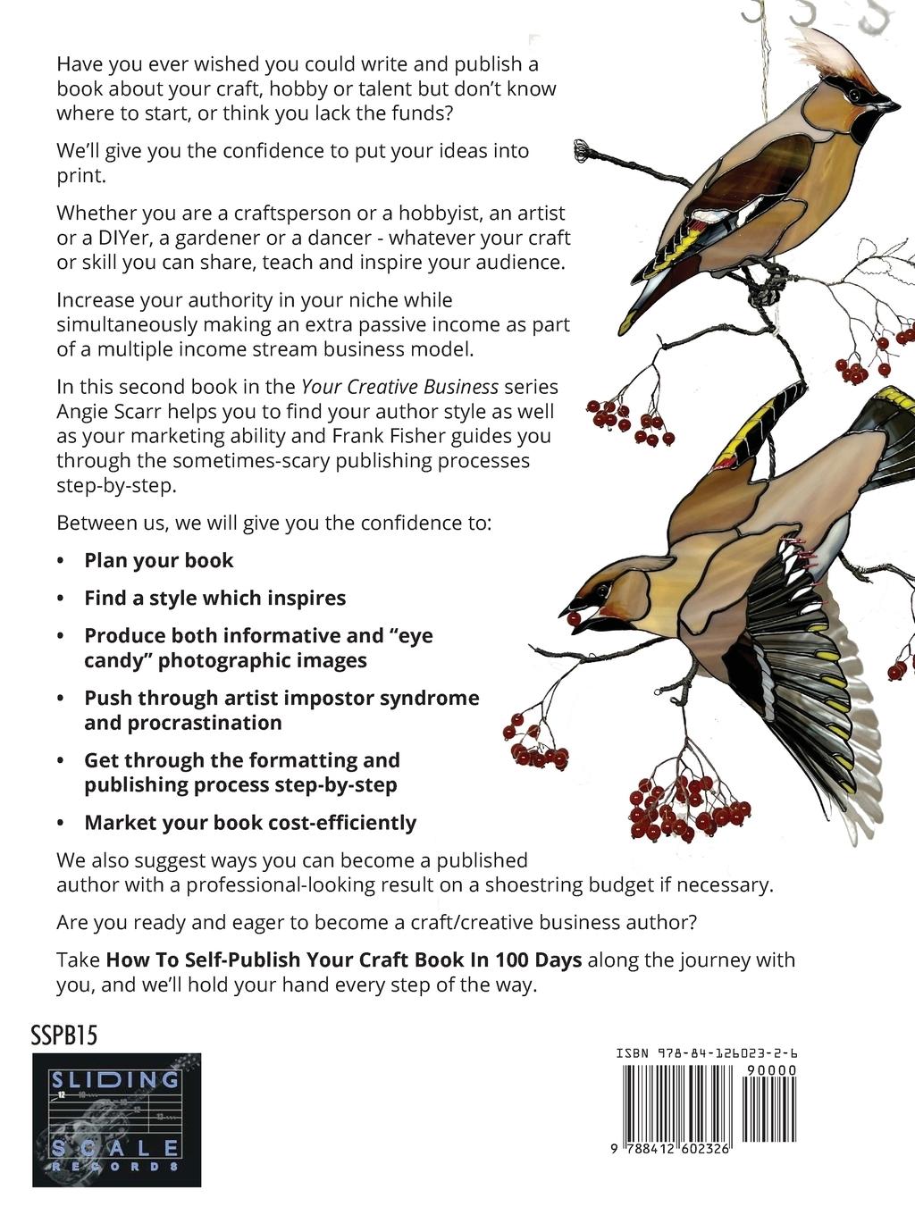 Rückseitencover How to self-publish your craft book in 100 days