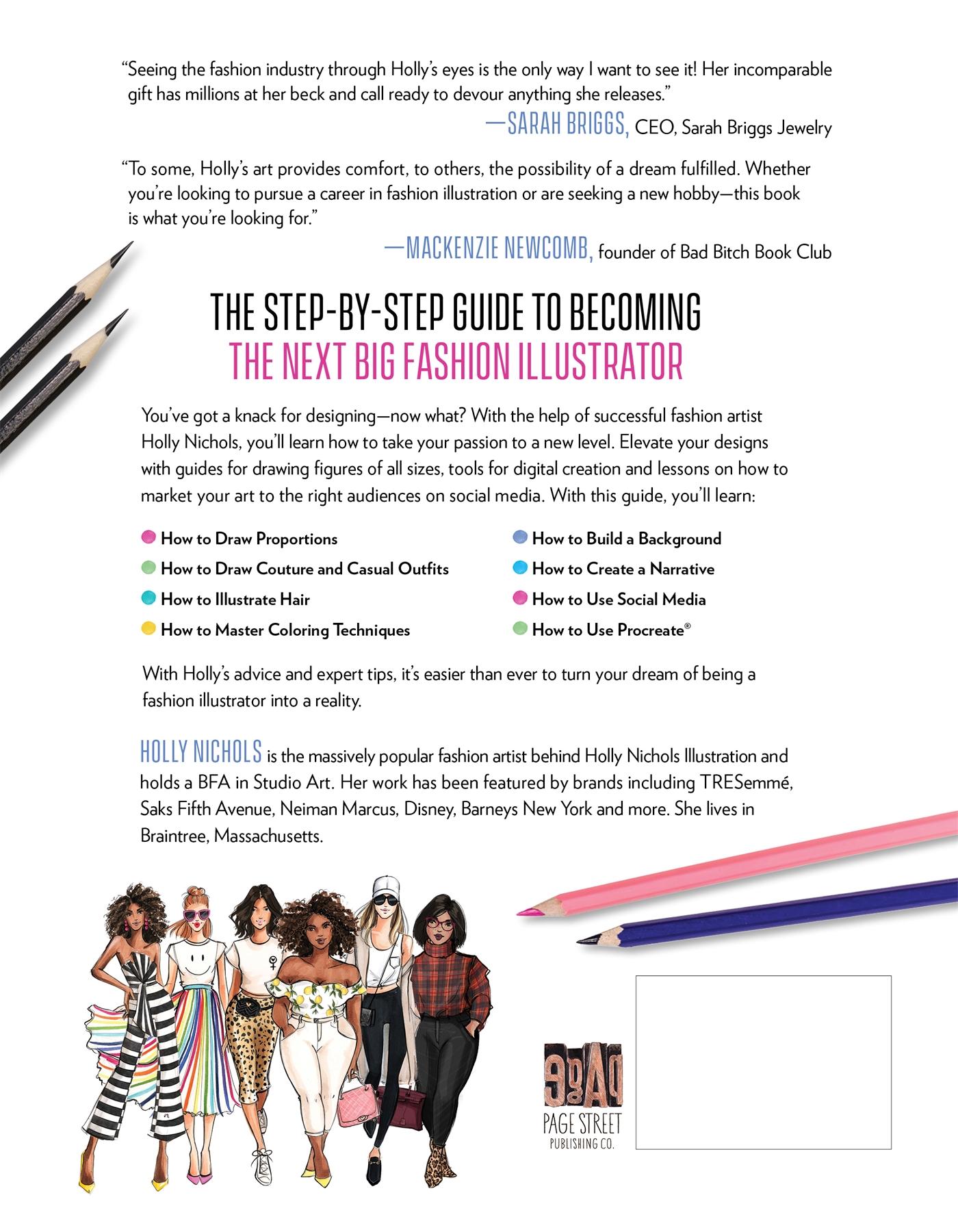 Rückseitencover Modern Fashion Illustration