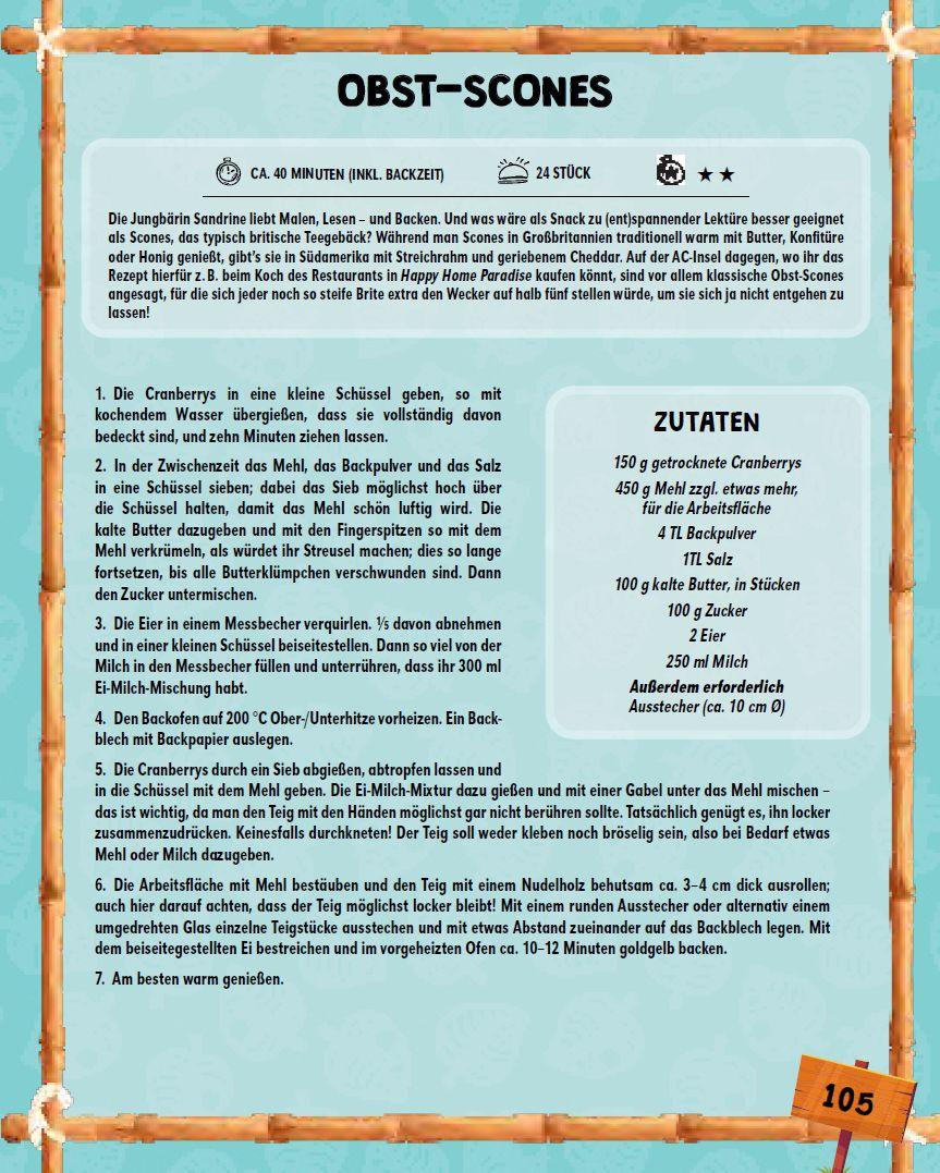 Beispielinhalt (Bild) Das inoffizielle Animal Crossing Kochbuch