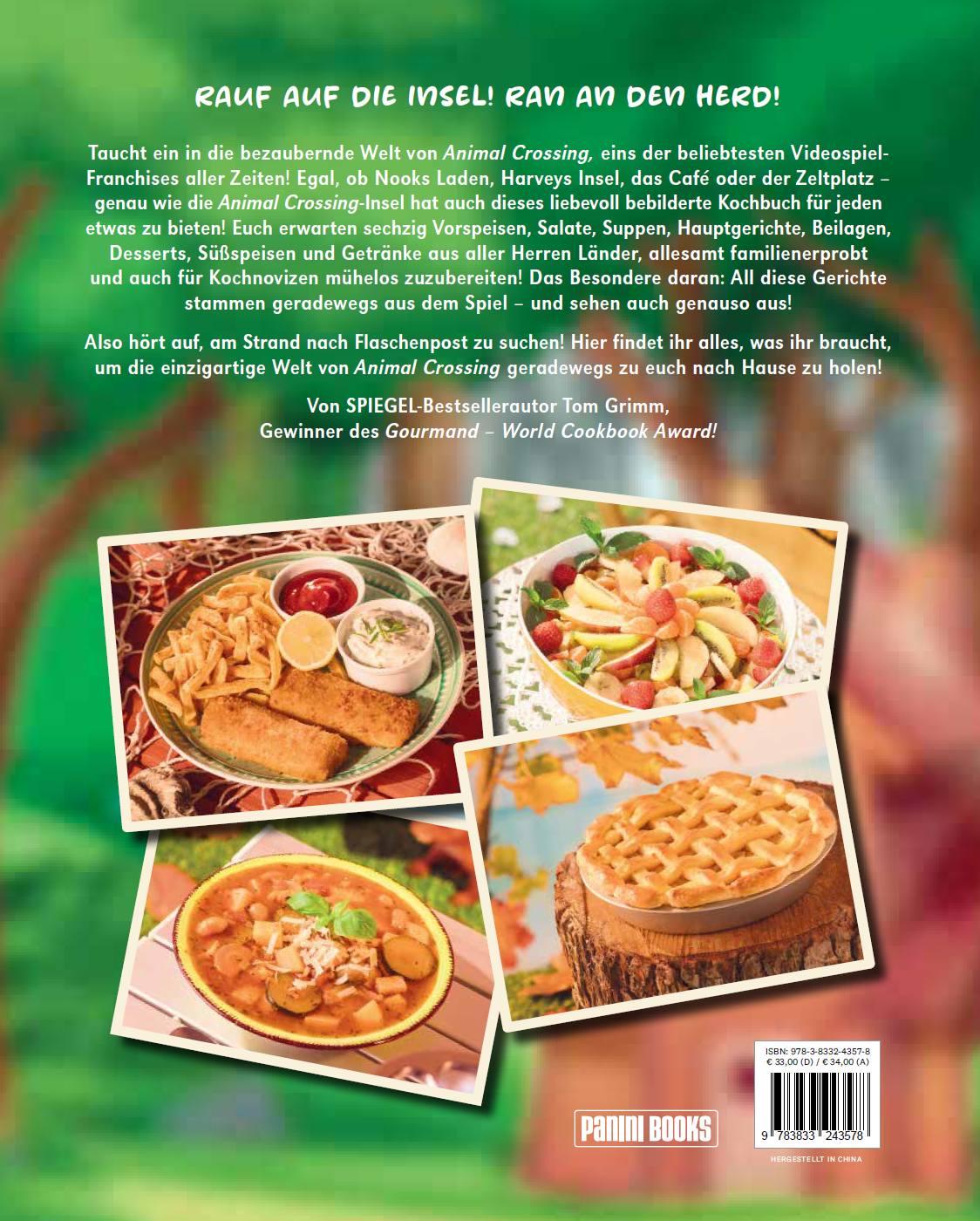 Rückseitencover Das inoffizielle Animal Crossing Kochbuch