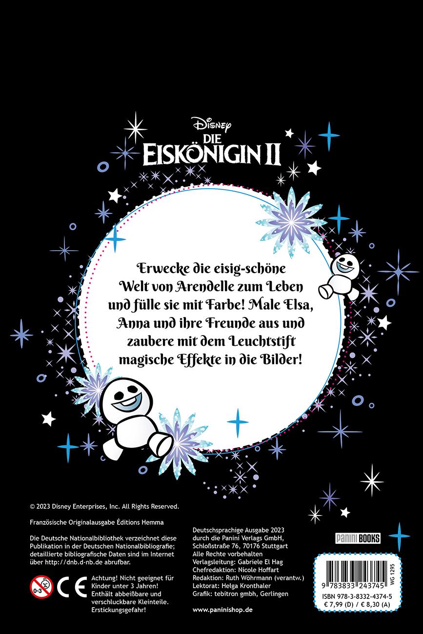 Rückseitencover Disney Die Eiskönigin 2: Mein großer Malzauber