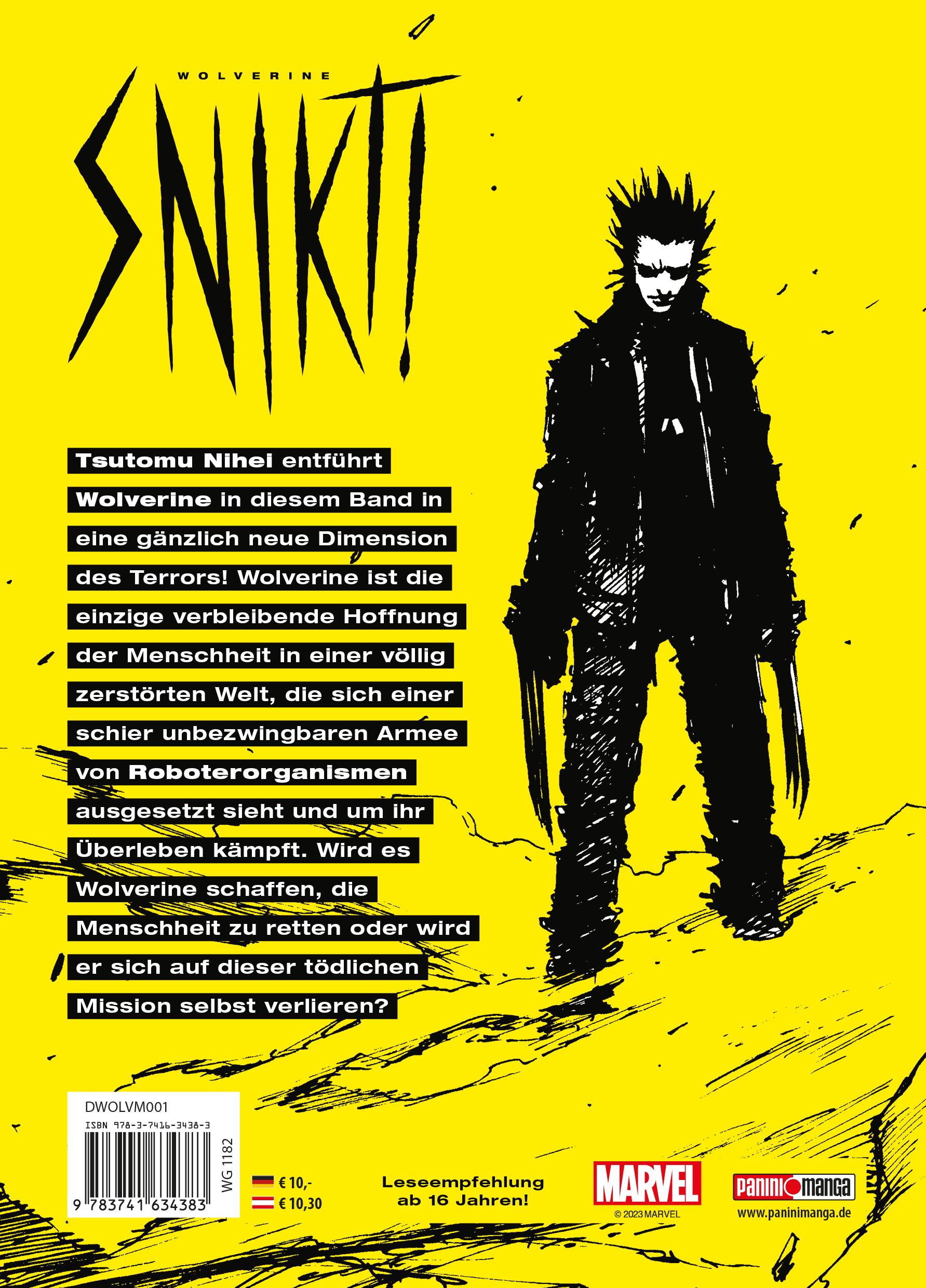 Rückseitencover Wolverine: Snikt (Manga)