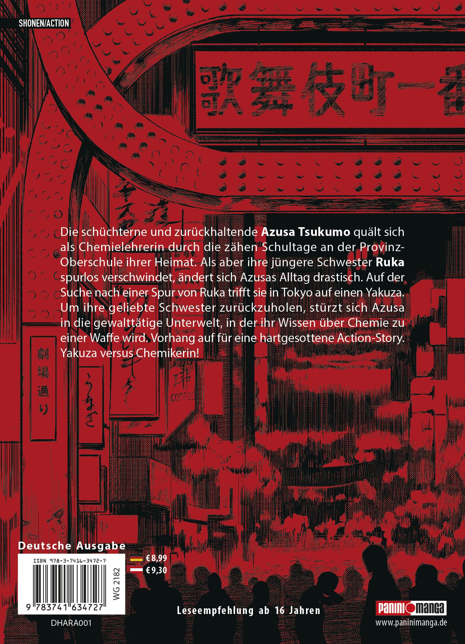 Rückseitencover Harahara Sensei - Die tickende Zeitbombe 01