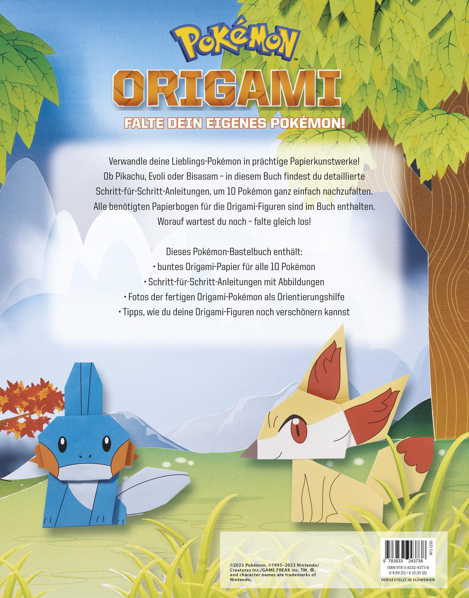 Rückseitencover Pokémon: Origami - Falte Dein eigenes Pokémon
