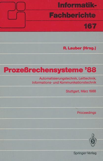 Vorderes Coverbild Prozeßrechensysteme '88