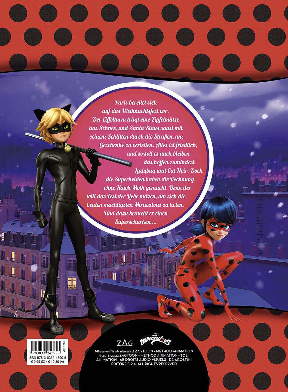 Rückseitencover Miraculous: Eine heldenhafte Weihnachtsgeschichte