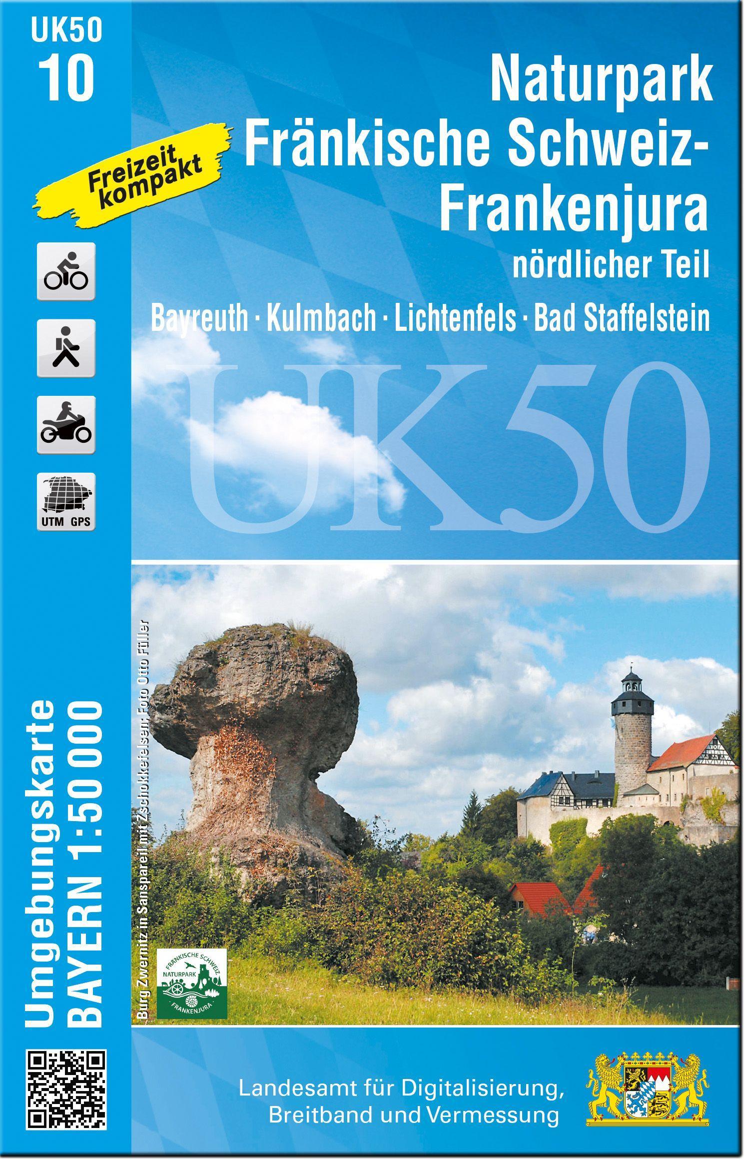 Vorderes Coverbild UK50-10 Naturpark Fränkische Schweiz - Frankenjura nördlicher Teil