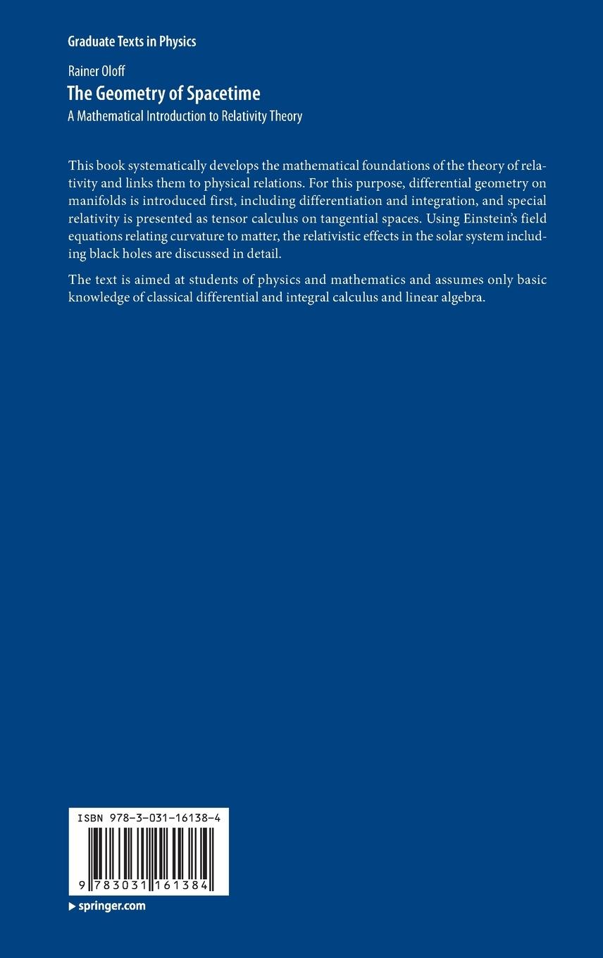 Rückseitencover The Geometry of Spacetime