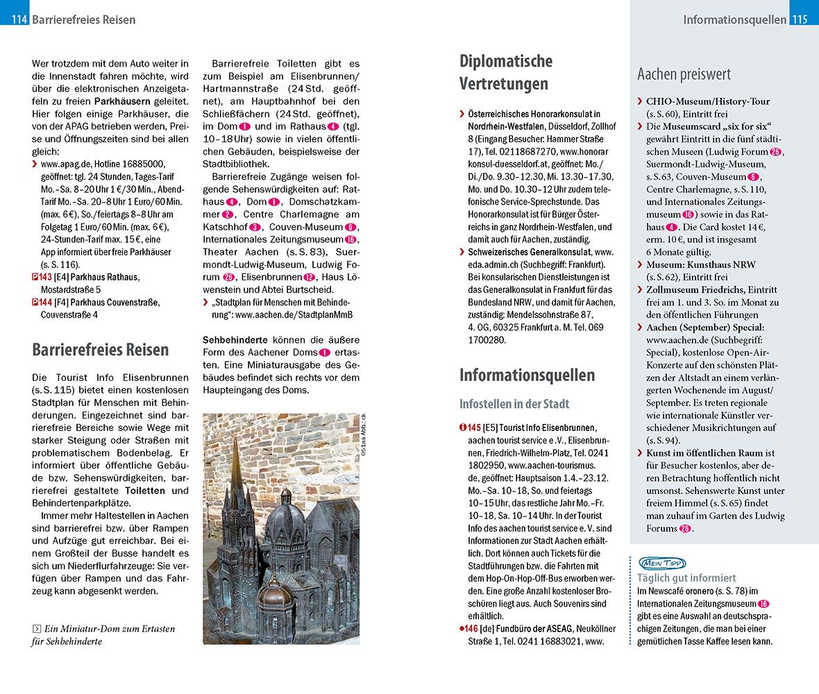 Beispielinhalt (Bild) Reise Know-How CityTrip Aachen