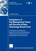 Vorderes Coverbild Competence of Top Management Teams and Success of New Technology-Based Firms