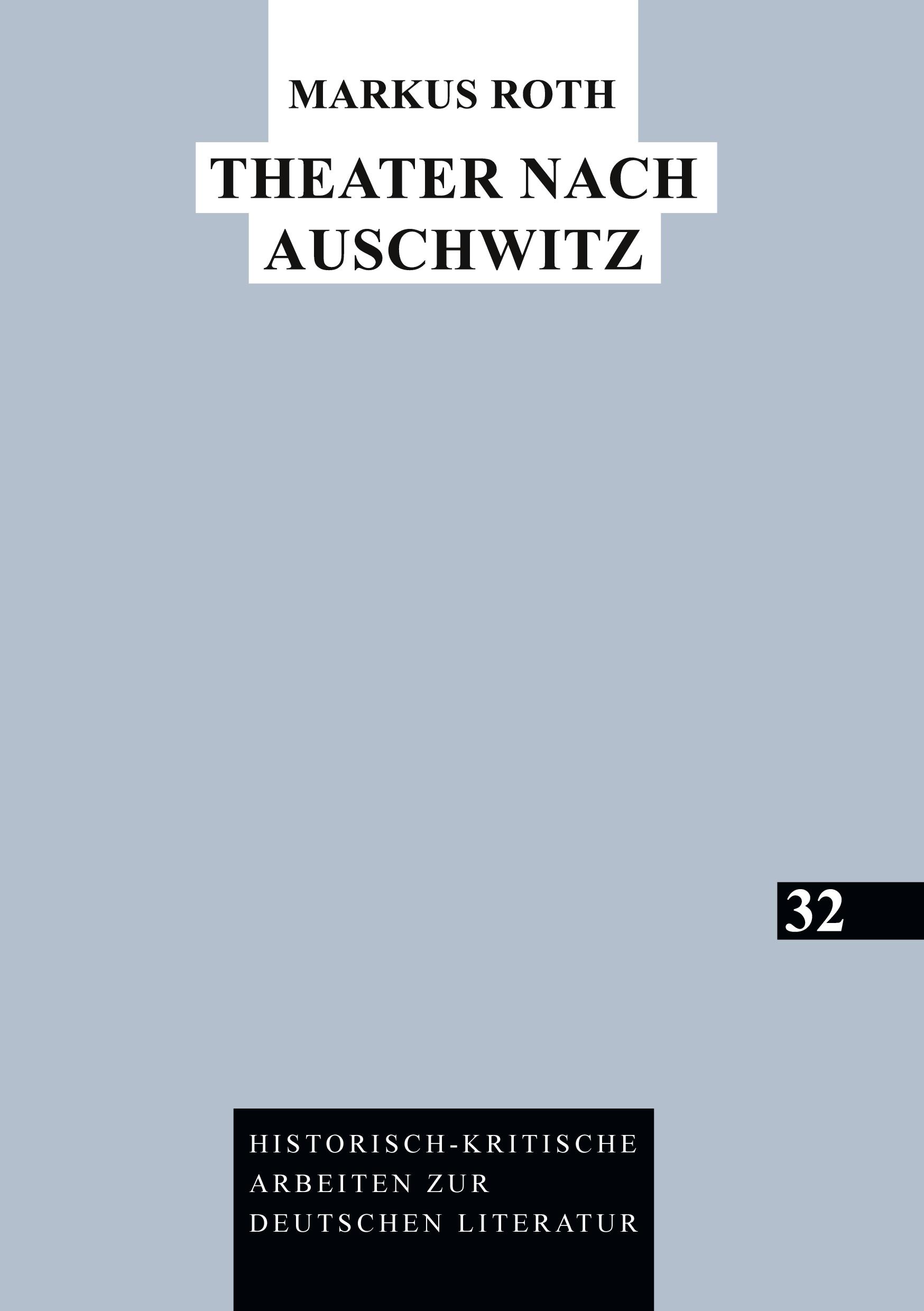 Vorderes Coverbild Theater nach Auschwitz