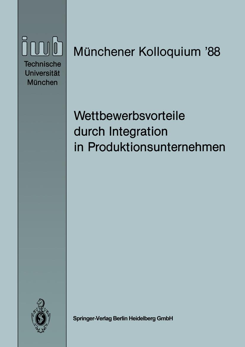 Vorderes Coverbild Wettbewerbsvorteile durch Integration in Produktionsunternehmen