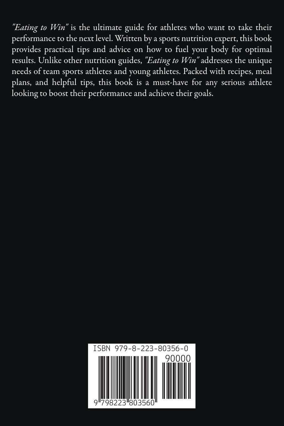 Rückseitencover Eating to Win