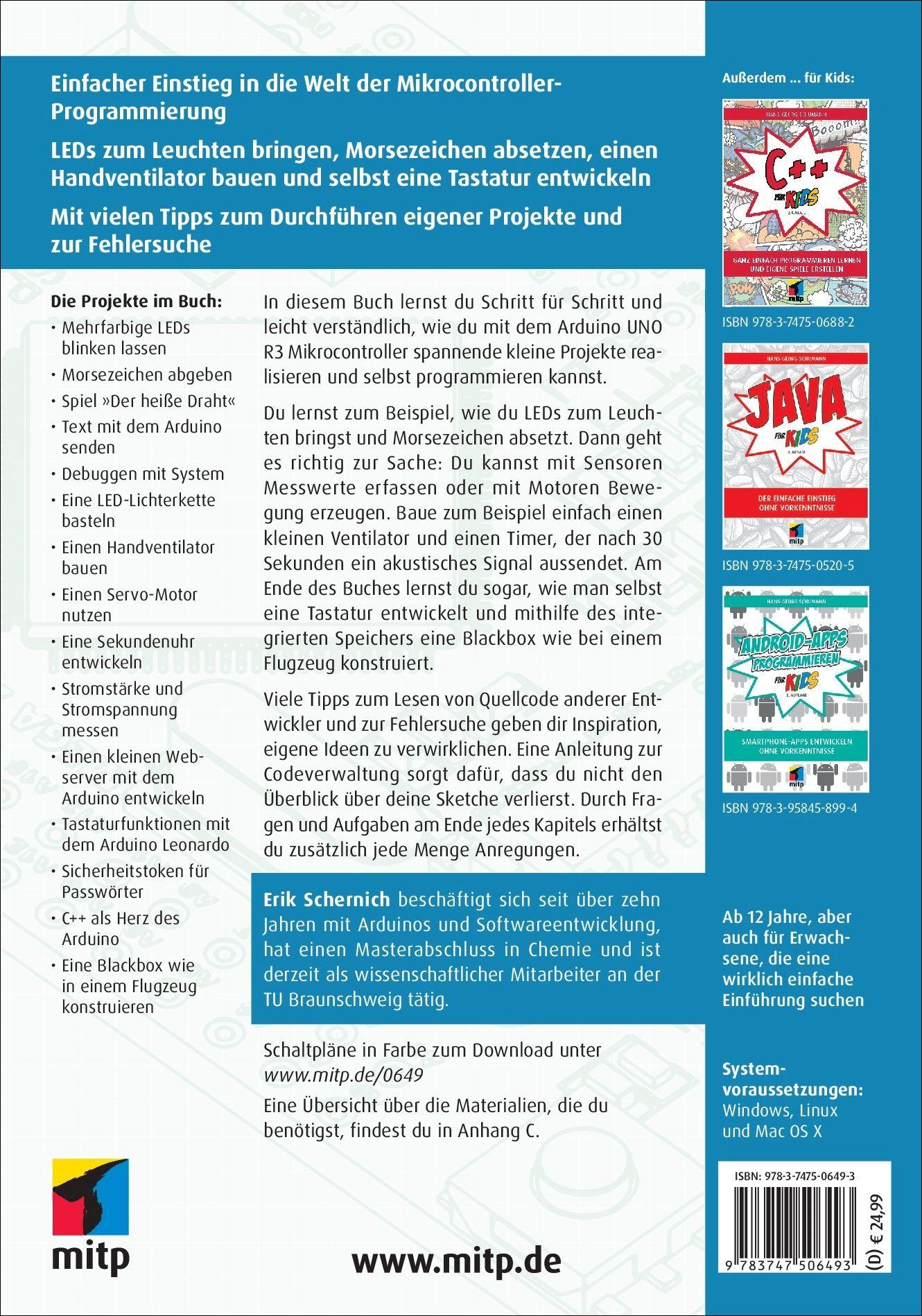 Rückseitencover Arduino für Kids