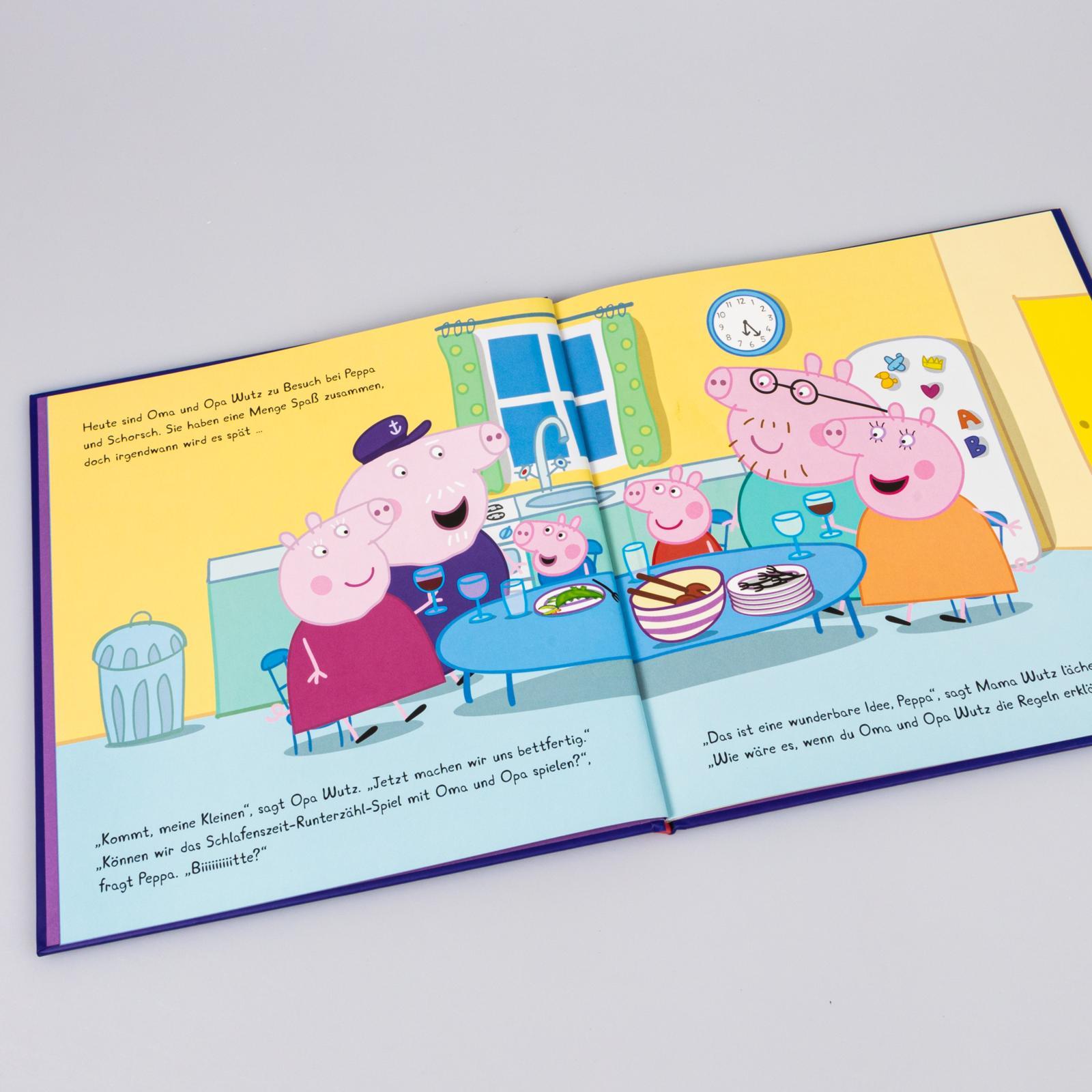 Beispielinhalt (Bild) Peppa Wutz Bilderbuch: Träum schön, Peppa!