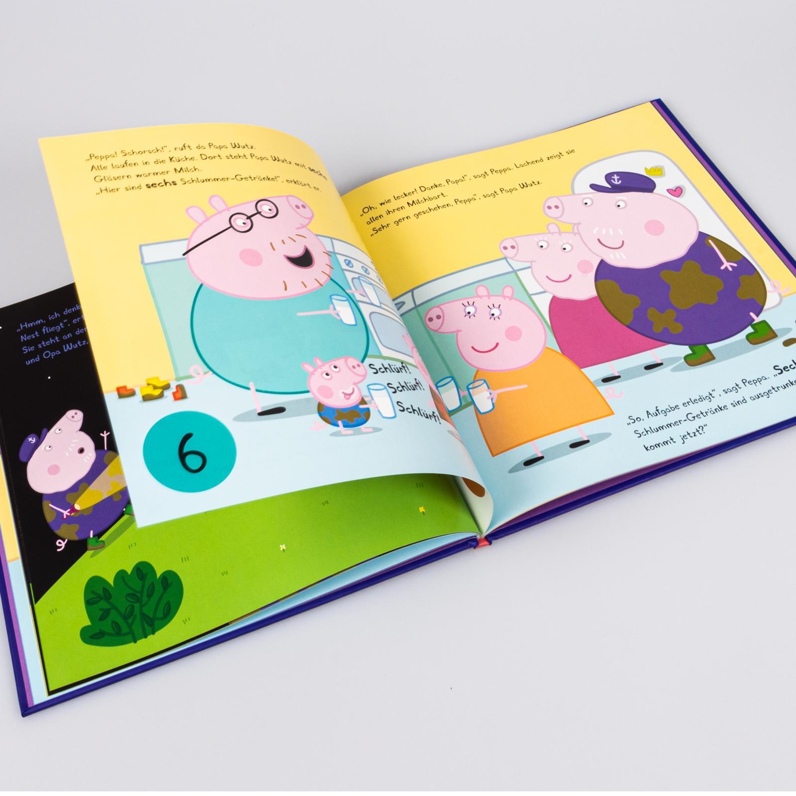 Beispielinhalt (Bild) Peppa Wutz Bilderbuch: Träum schön, Peppa!