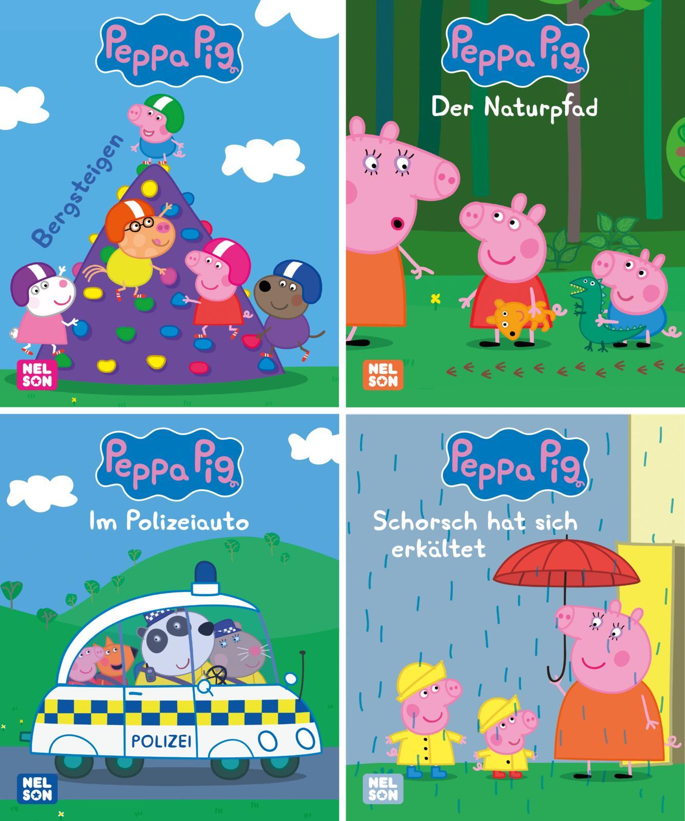 Vorderes Coverbild Nelson Mini-Bücher: Peppa Pig 25-28
