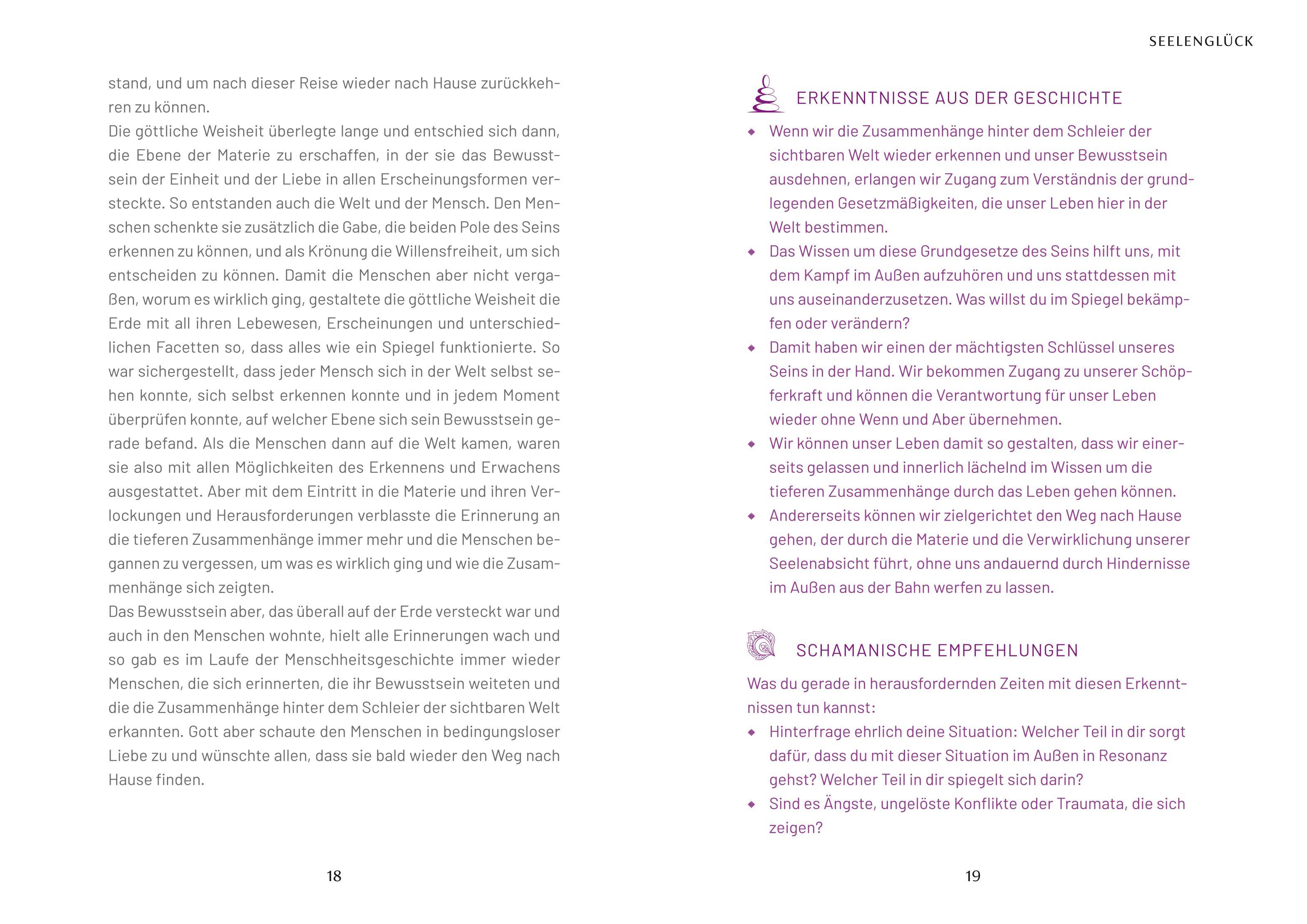 Beispielinhalt (Bild) 40 schamanische Weisheiten für herausfordernde Zeiten