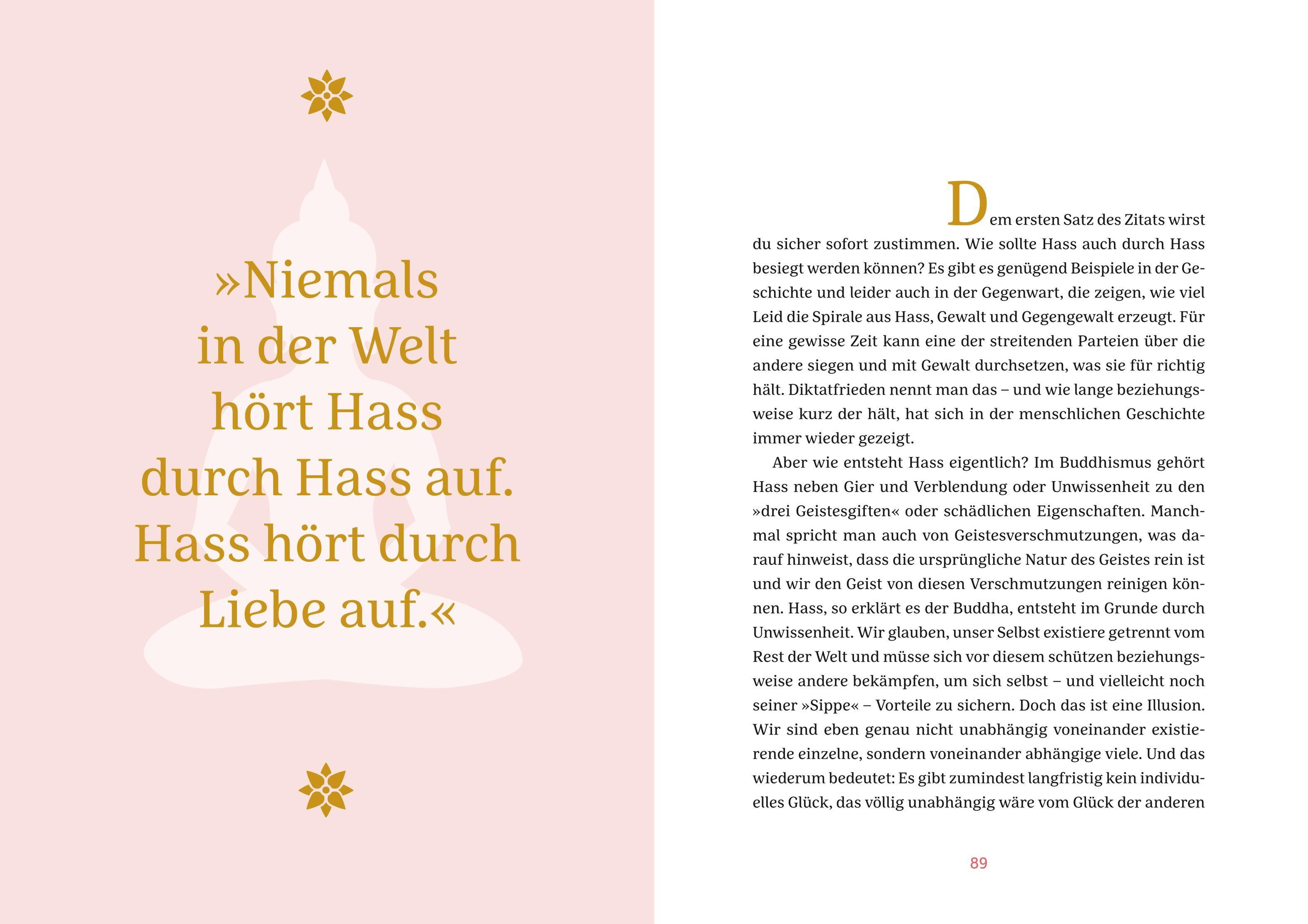 Beispielinhalt (Bild) Buddhas Weisheit in 40 Sprüchen